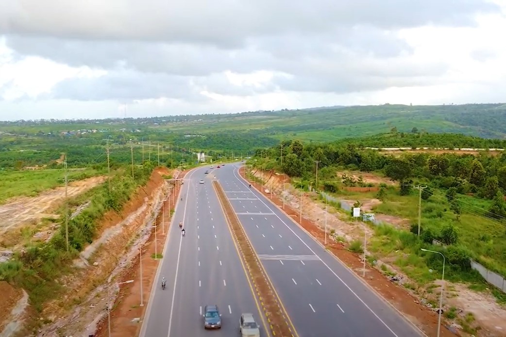 National Highway 4, runs 230 kilometres (140 miles) from Phnom Penh to the coastal port of Sihanoukville. Cambodia is set to rename its most important highway after President Donald Trump