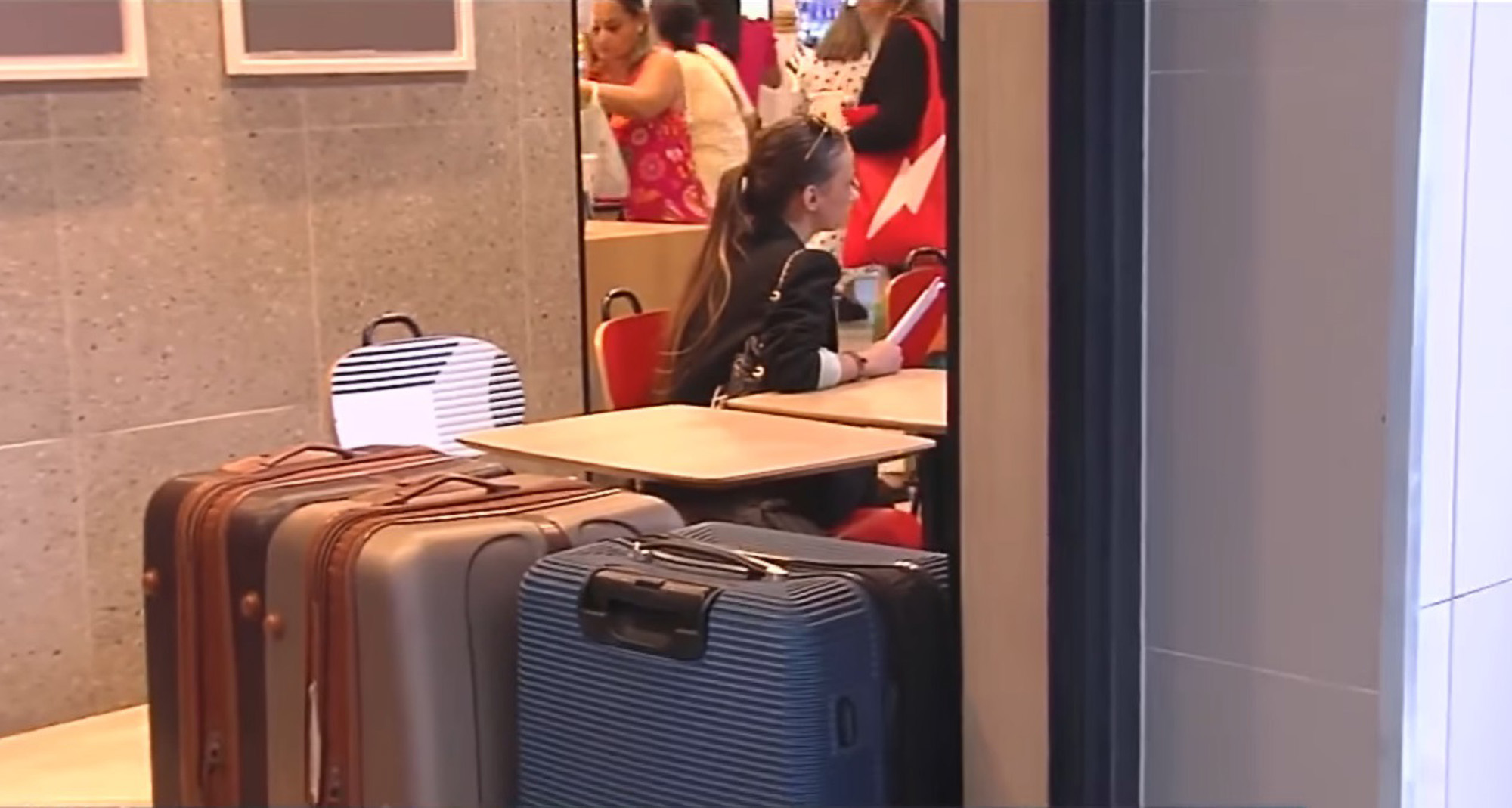 Mother and daughter in undated picture. Mother and daughter have lived in the neighborhood's McDonald's for three months. Note: Private photo taken from local media. Mother and daughter
