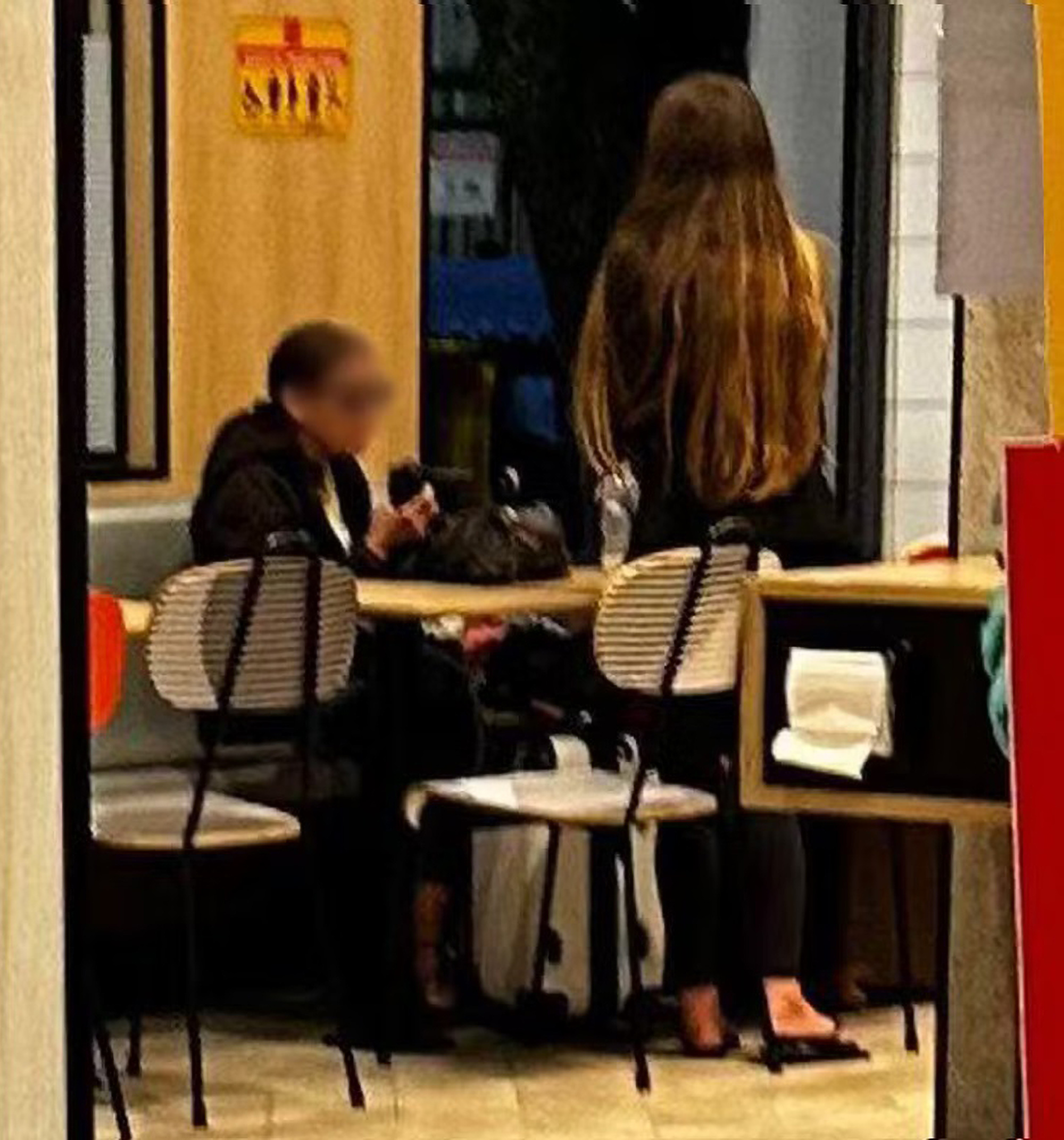 Mother and daughter in undated picture. Mother and daughter have lived in the neighborhood's McDonald's for three months. Note: Private photo taken from local media. Mother and daughter