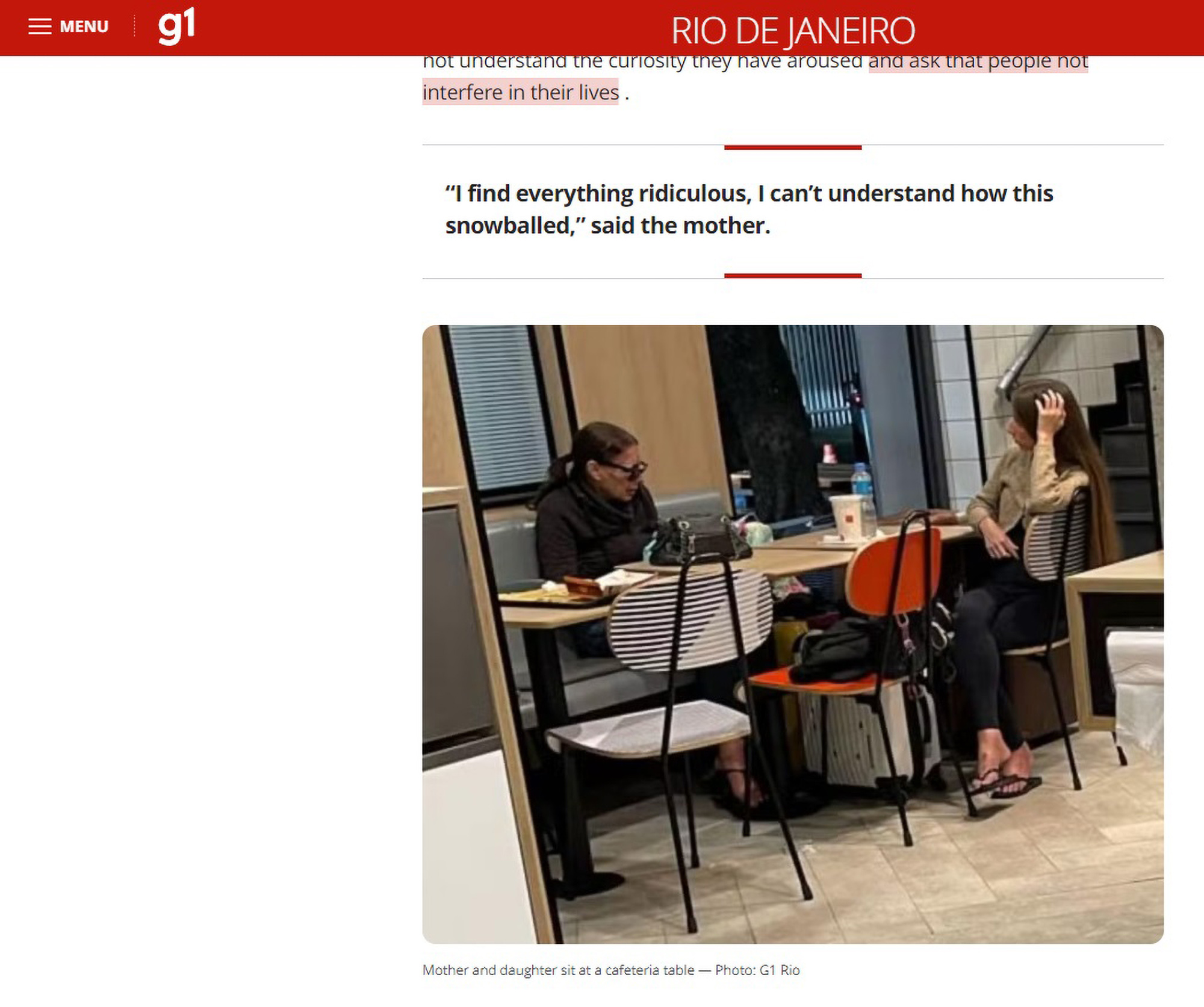 Mother and daughter in undated picture. Mother and daughter have lived in the neighborhood's McDonald's for three months. Note: Note: Picture is screenshot from a web site Mother and daughter