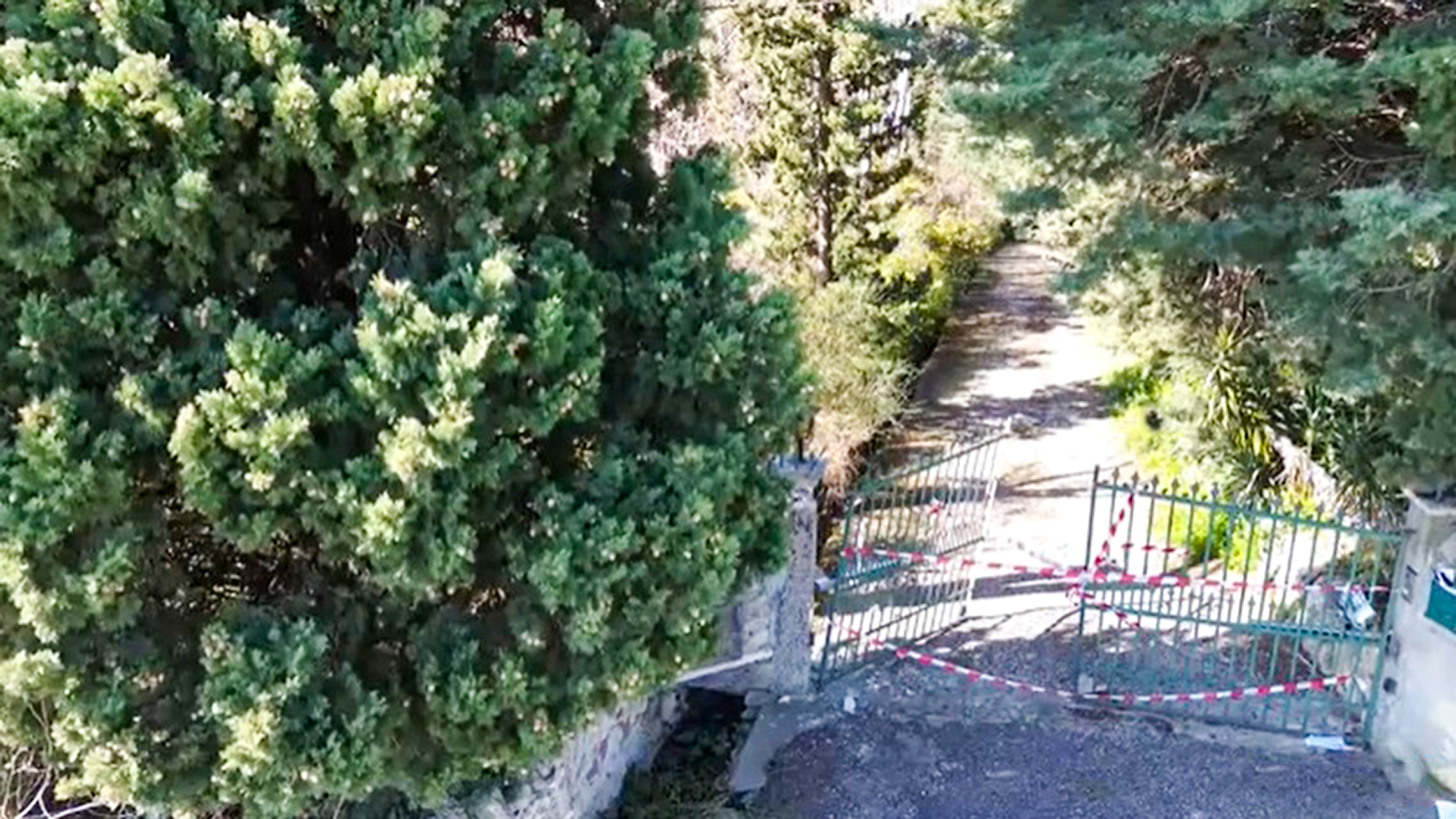 Picture shows the villa where the mummified couple was found between Verona and Negrar in Italy, undated. They were found dead by a group of kids who had broken into the house. Note: Image is a screenshot from video. Villa