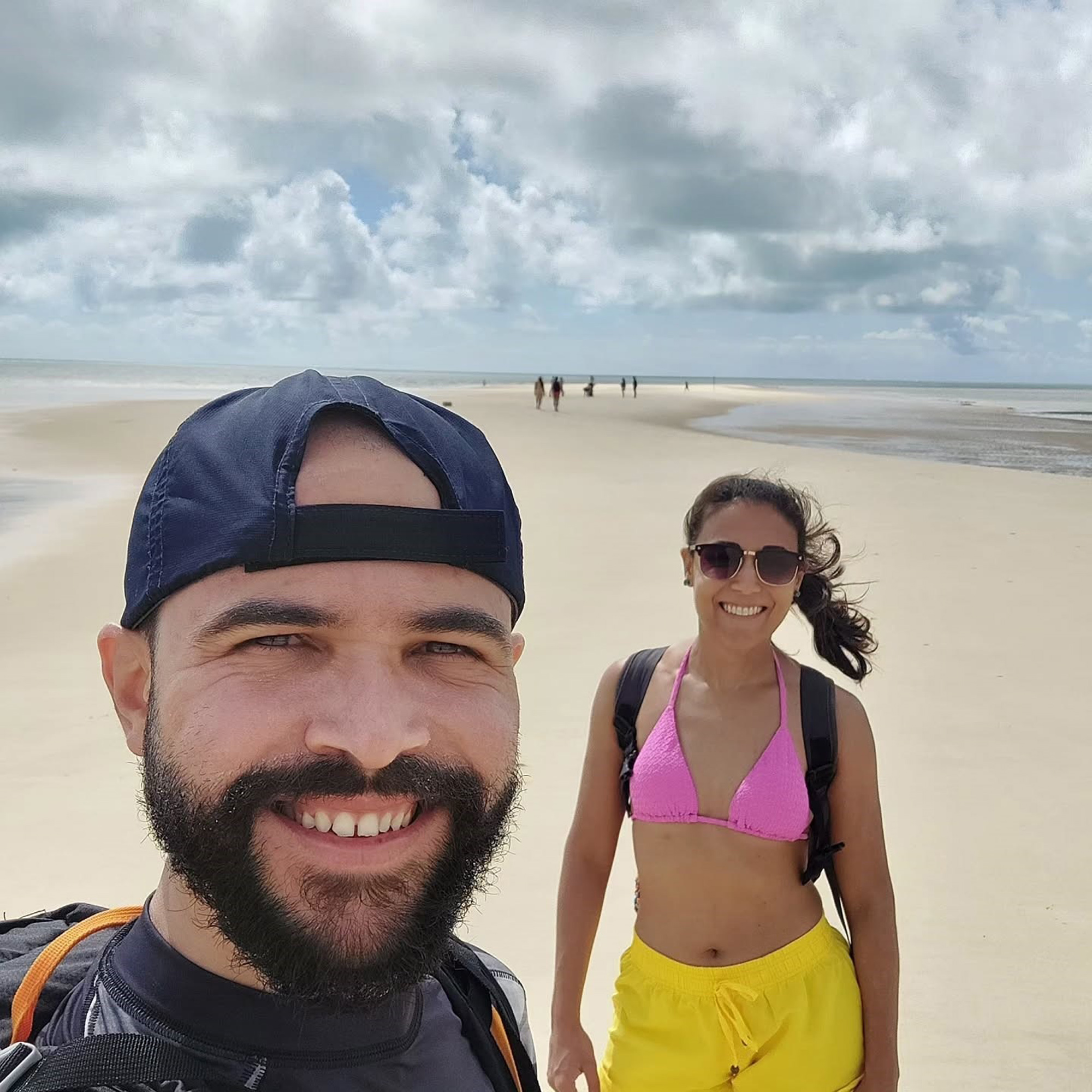 Leone Barbosa and Thassia de Almeida pose in undated photo. They died after they were swept away by a current in Conceicao do Mato Dentro, Brazil. Note: Private photo taken from social media. Leone Barbosa and Thassia de Almeida