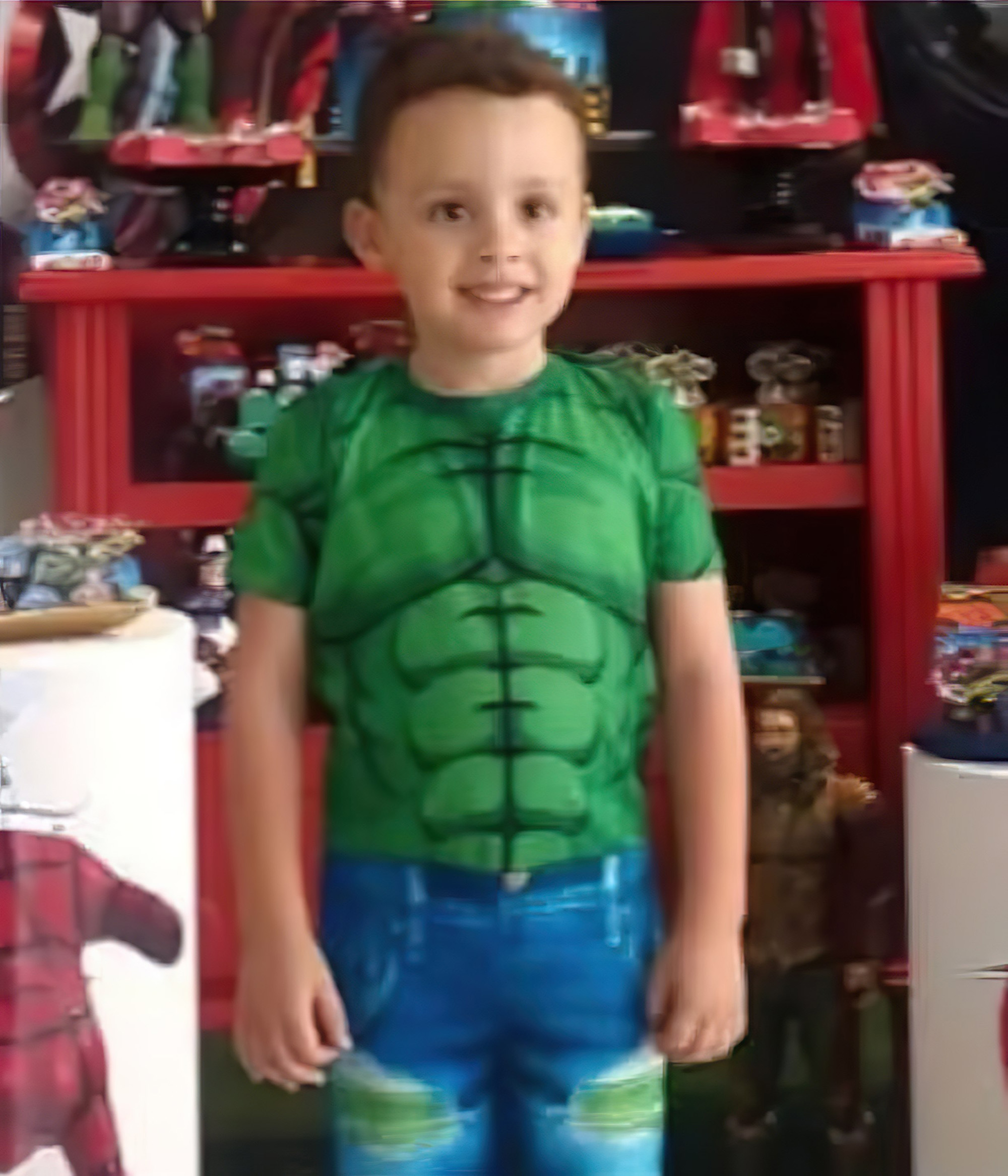 Picture shows Yan Crisostomo de Souza, 7, undated. He is in hospital while his parents Rogerio Goncalves de Sousa and Alessandra Crisostomo de Sousa died in a car crash in Mococa, Sao Paulo, Brazil. Note: Private photo taken from local media. Yan Crisostomo de Souza