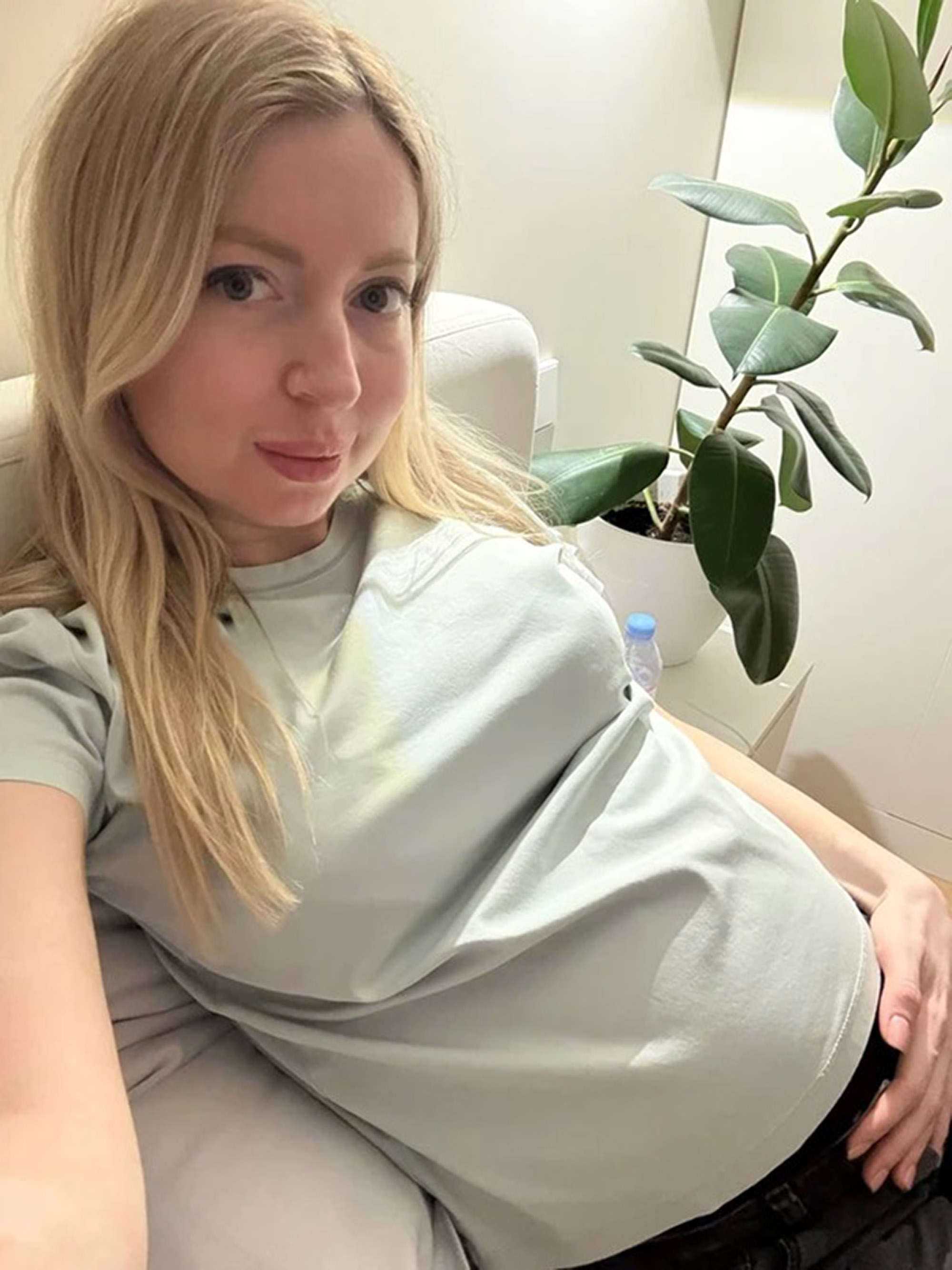Picture shows pregnant Ekaterina Didenko, undated. Three people died on her party in Moscow, Russia. Note: Private photo taken from local media. Ekaterina Didenko
