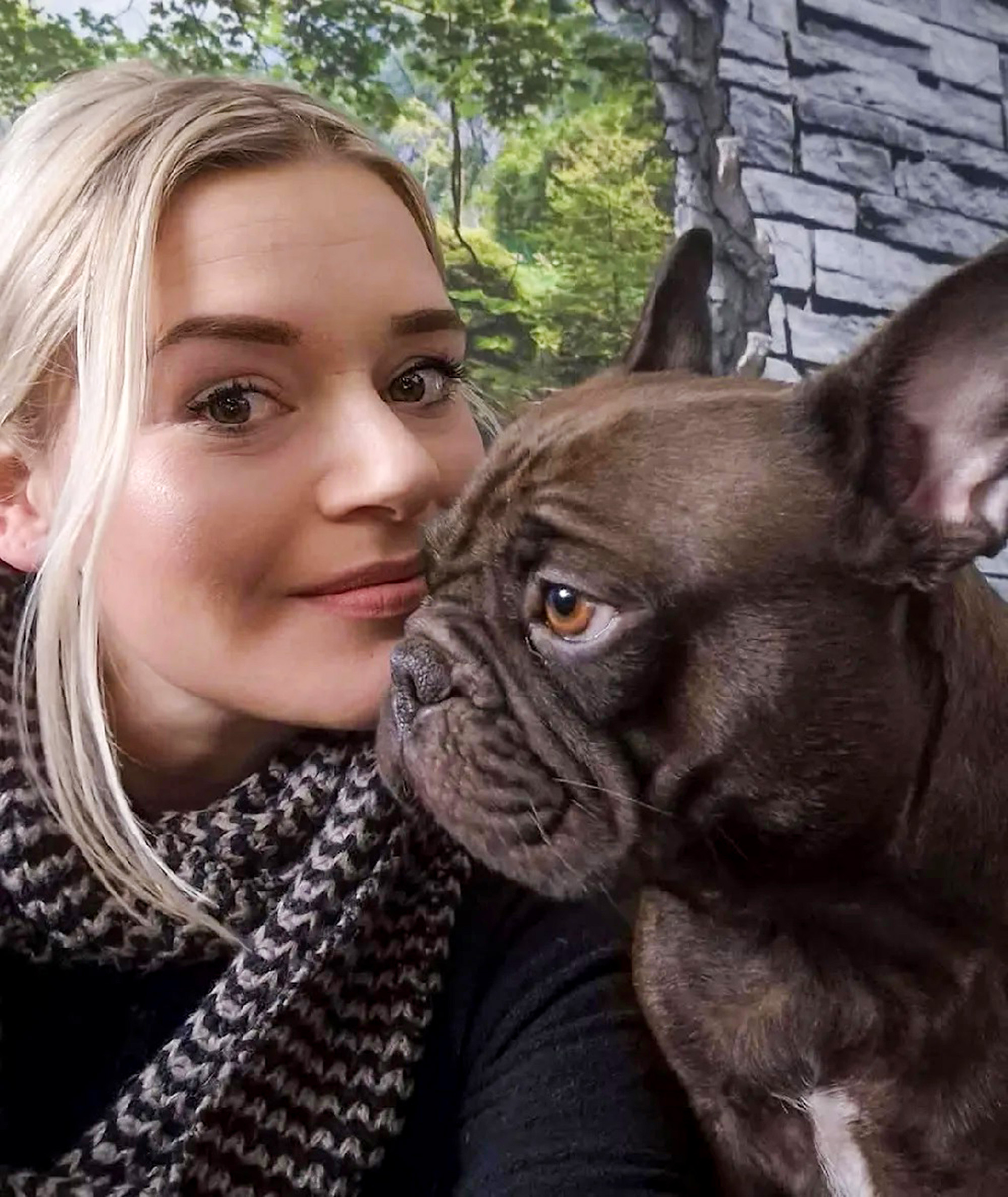 Picture shows Sandra K., 36, and her dog, undated. She has gone missing in Mansfelder Grund-Helbra, Germany. Note: Private photo taken from local media. Sandra K
