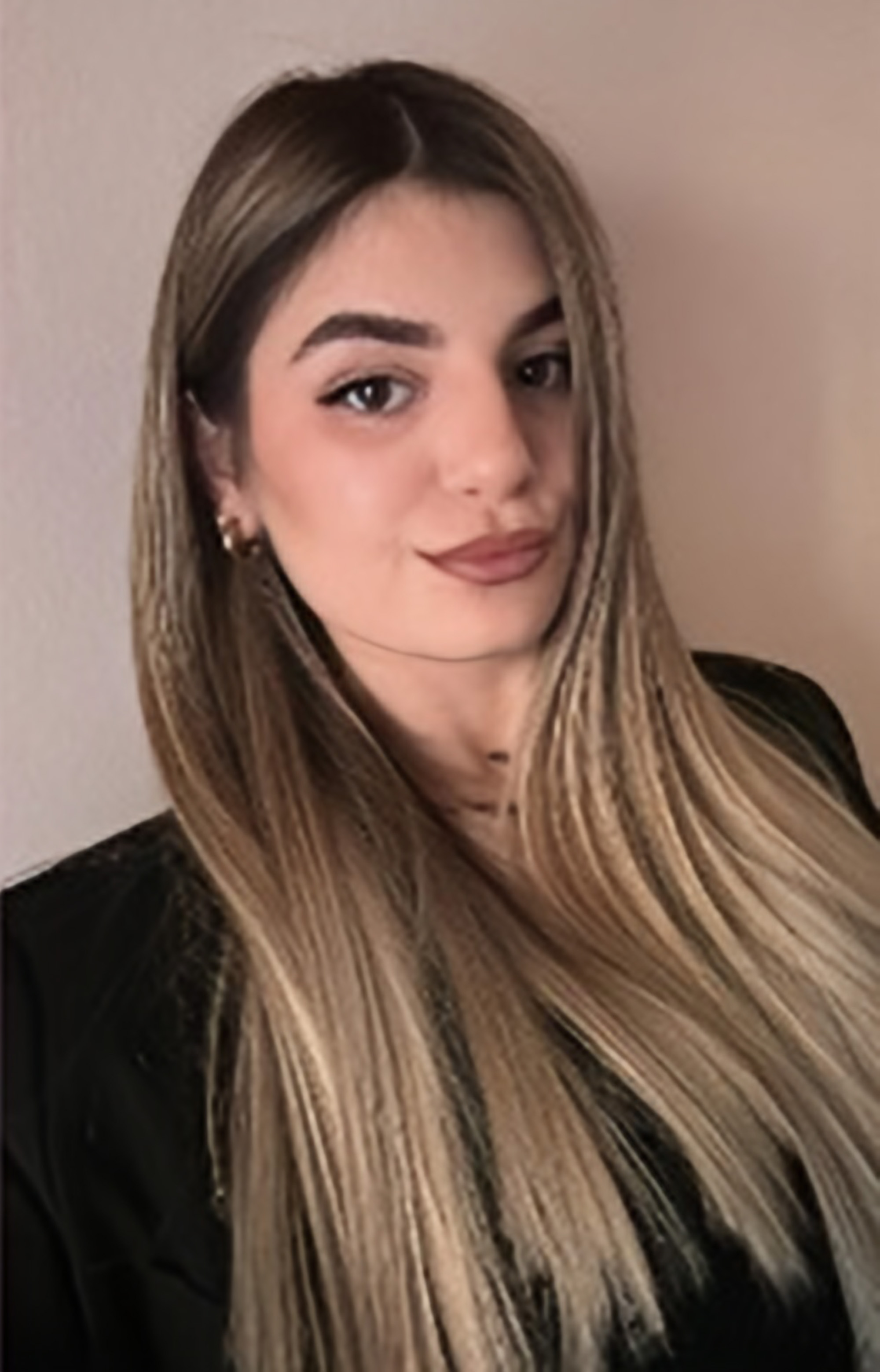 Martina Porcu poses in undated photo. She died in a car crash in Suelli, Italy. Note: Private photo taken from social media. Martina Porcu