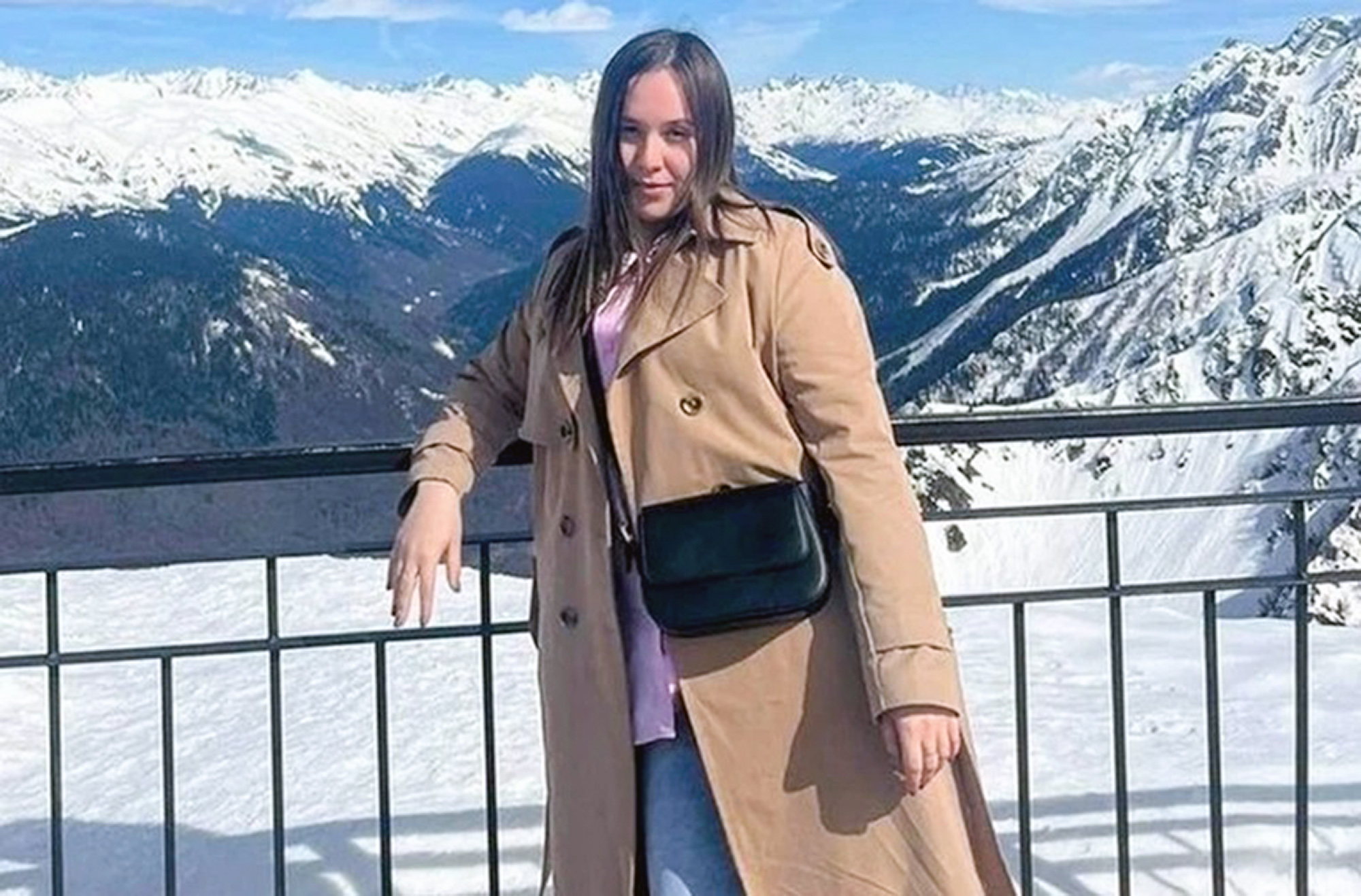 Lyudmila Shilova, 22, poses in undated photo. She was found dead in Sochi, Russia. Note: Private photo taken from local media. Lyudmila Shilova