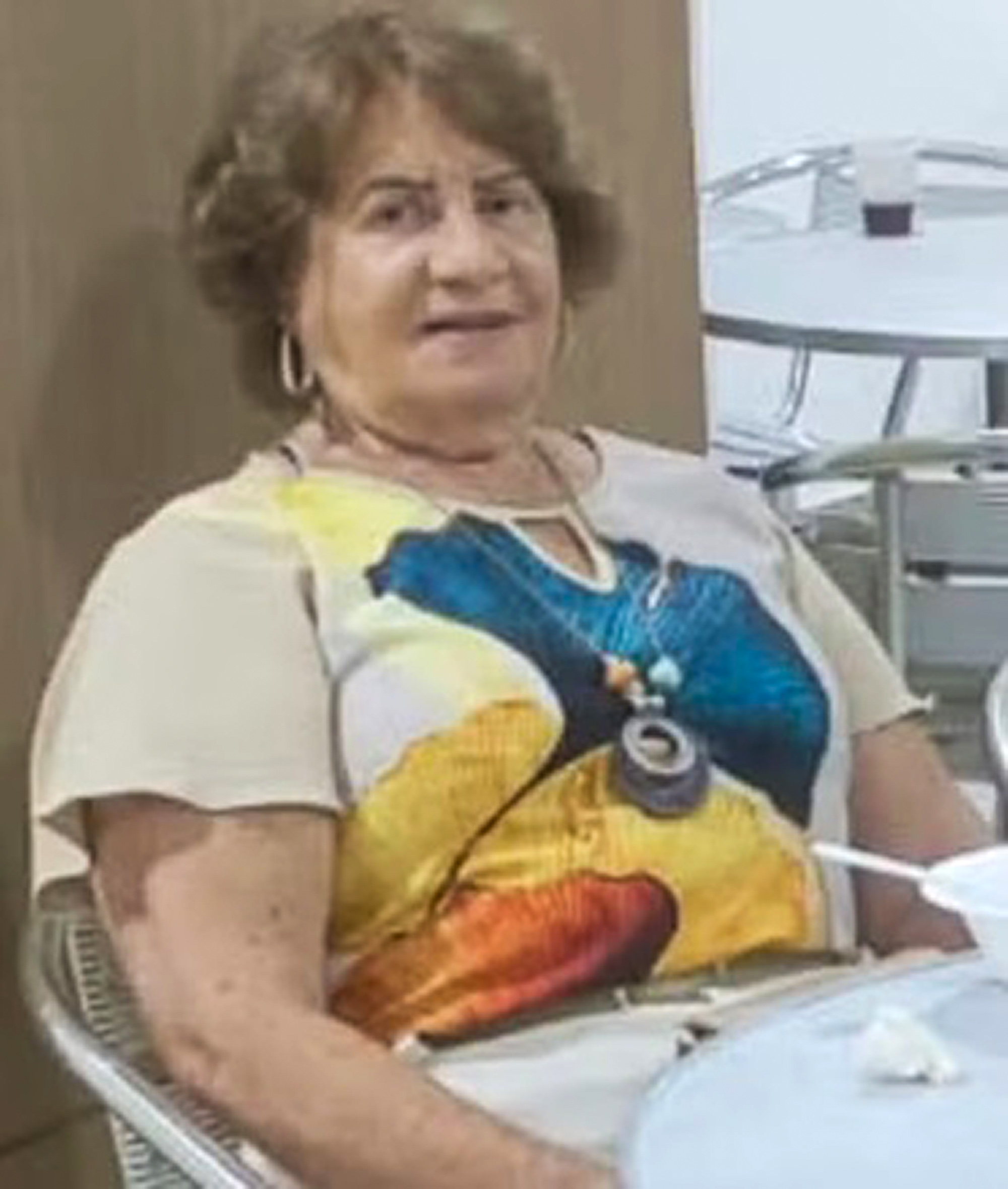 Penha da Silva Pereira, 90, poses in undated photo. She died in an accident in Anchieta, Brazil. Note: Private photo taken from local media. Penha da Silva Pereira, 90