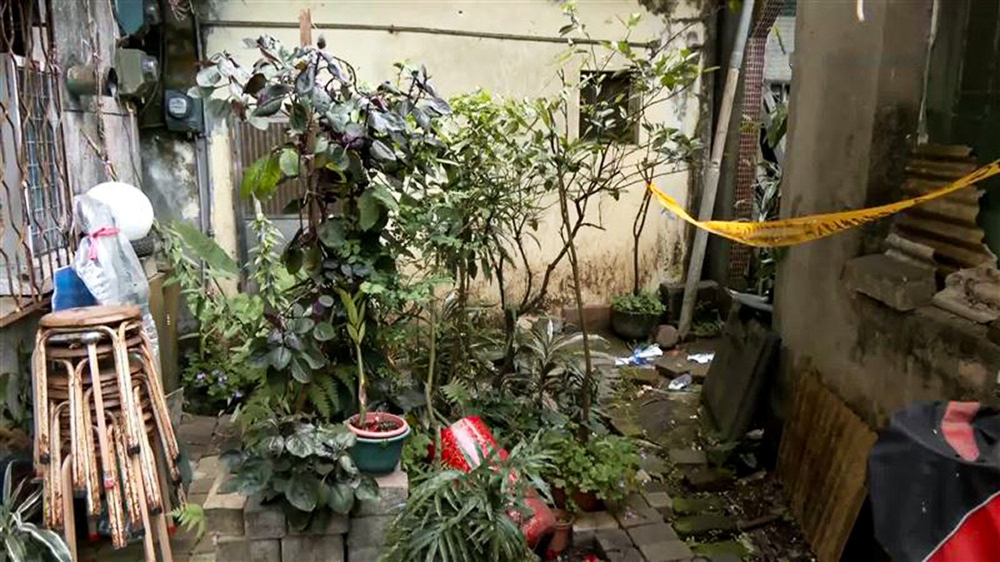 Photo shows the scene where a man gouged out a neighbour's eyes during an argument over leaking pipe in New Taipei City, Taiwan, on Thursday, 17 April, 2025. The man was charged with attempted murder. Note: Picture is taken from local media. Photo shows the scene where a man gouged out a neighbour's eyes
