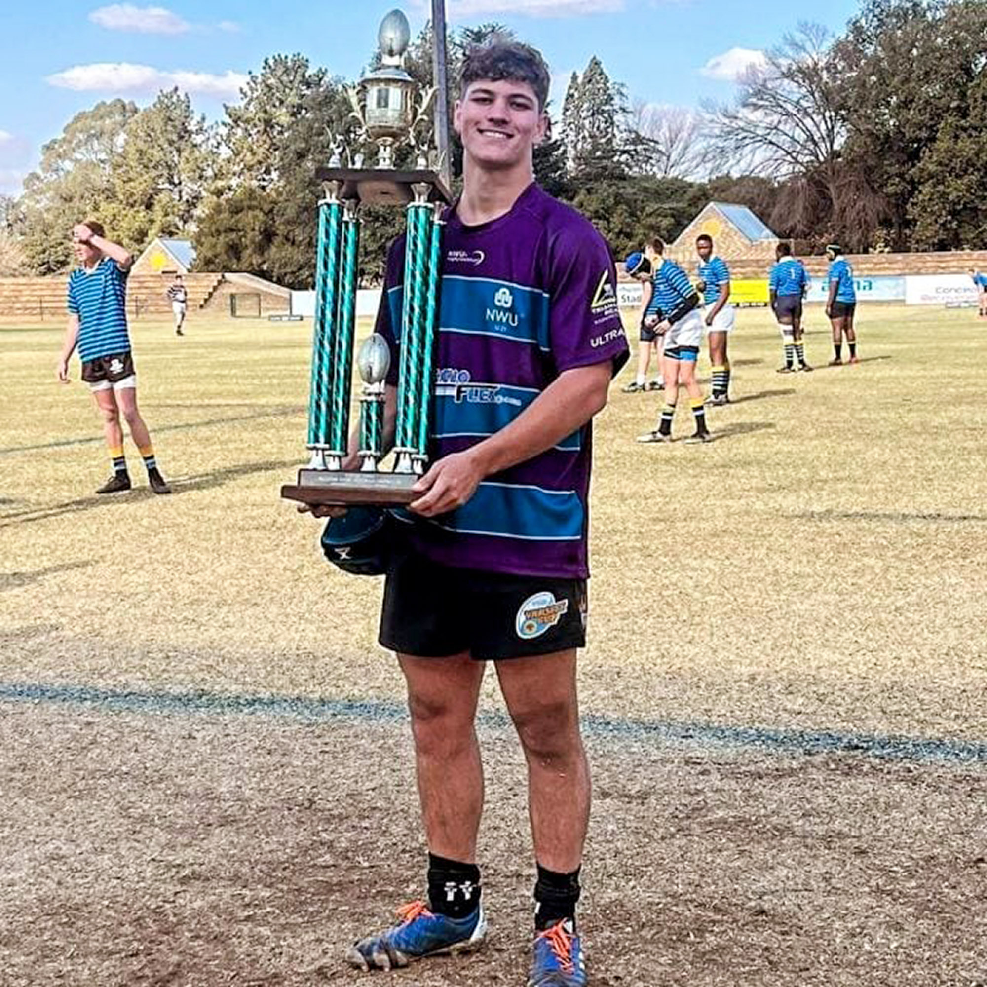 Picture shows Vilano Saunders, undated. He broke his neck while playing rugby in Vanderbijlpark, South Africa and died on May 5, 2025. Note: Private photo taken from local media. Vilano Saunders