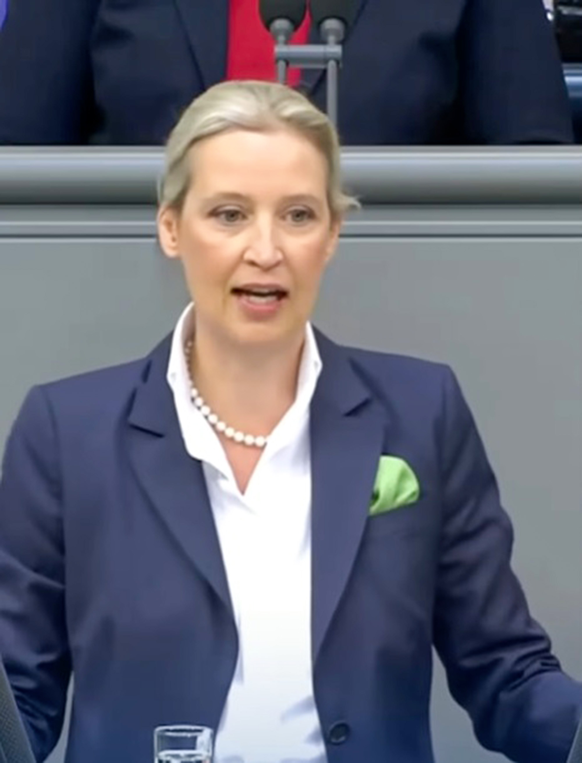Picture shows AfD leader Alice Weidel, undated. Her partner Sarah Bossard deleted her Instagram account. Note: Picture is a screenshot from video. Alice Weidel