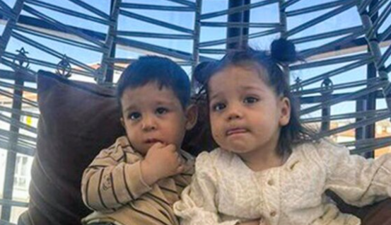 Picture shows the children, undated. Gokhan Dal lost his life when a military vehicle overturned and was laid to rest in Aksaray, Turkey. Note: Private photo taken from local media. the children