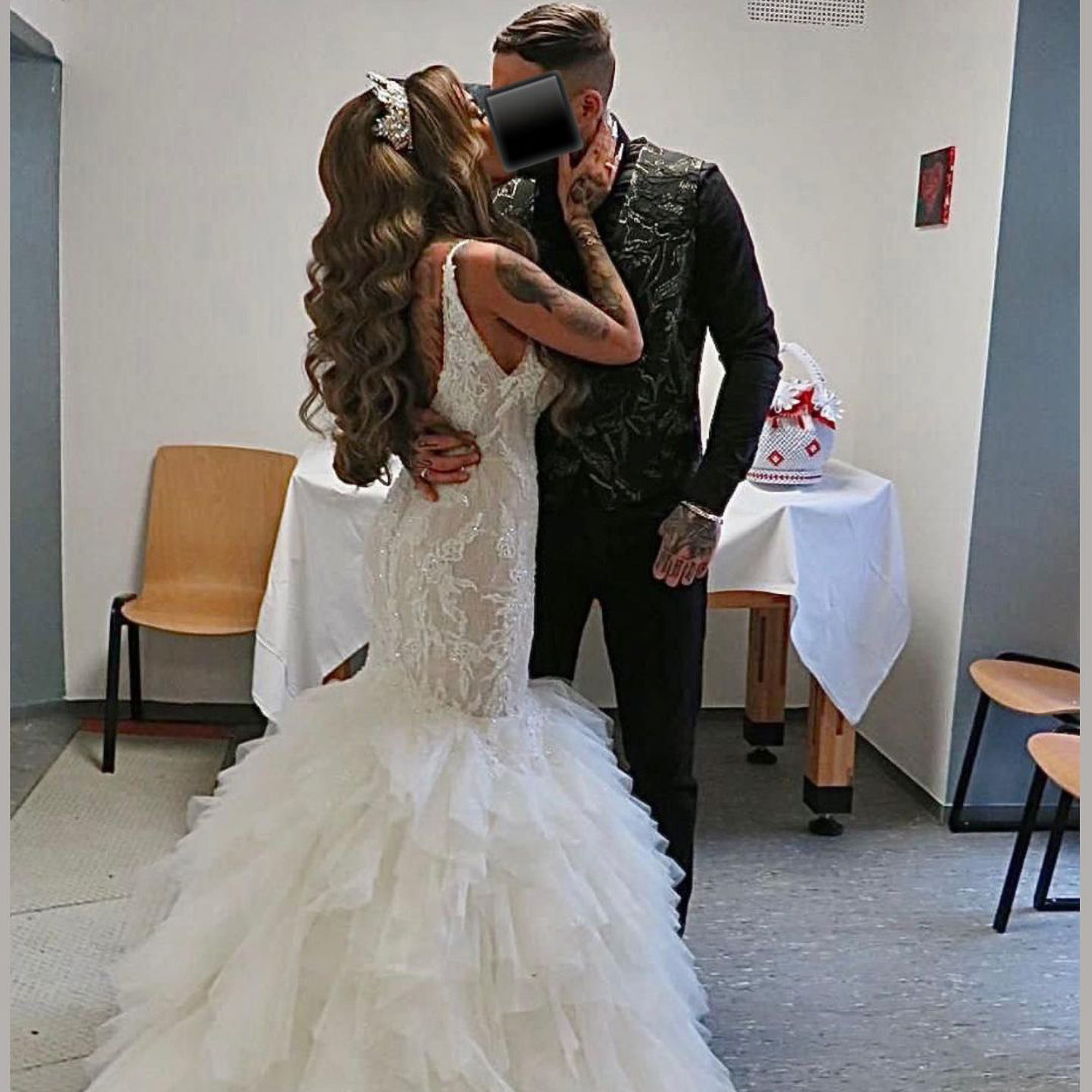 Image shows the wedding rings of German rapper Ivo Vieira Silva, 37, known as 18 Karat, and his wife Maya, 29, undated photo. They married behind bars in March 2023. Note: Private photo. 18 Karat, and his wife Maya