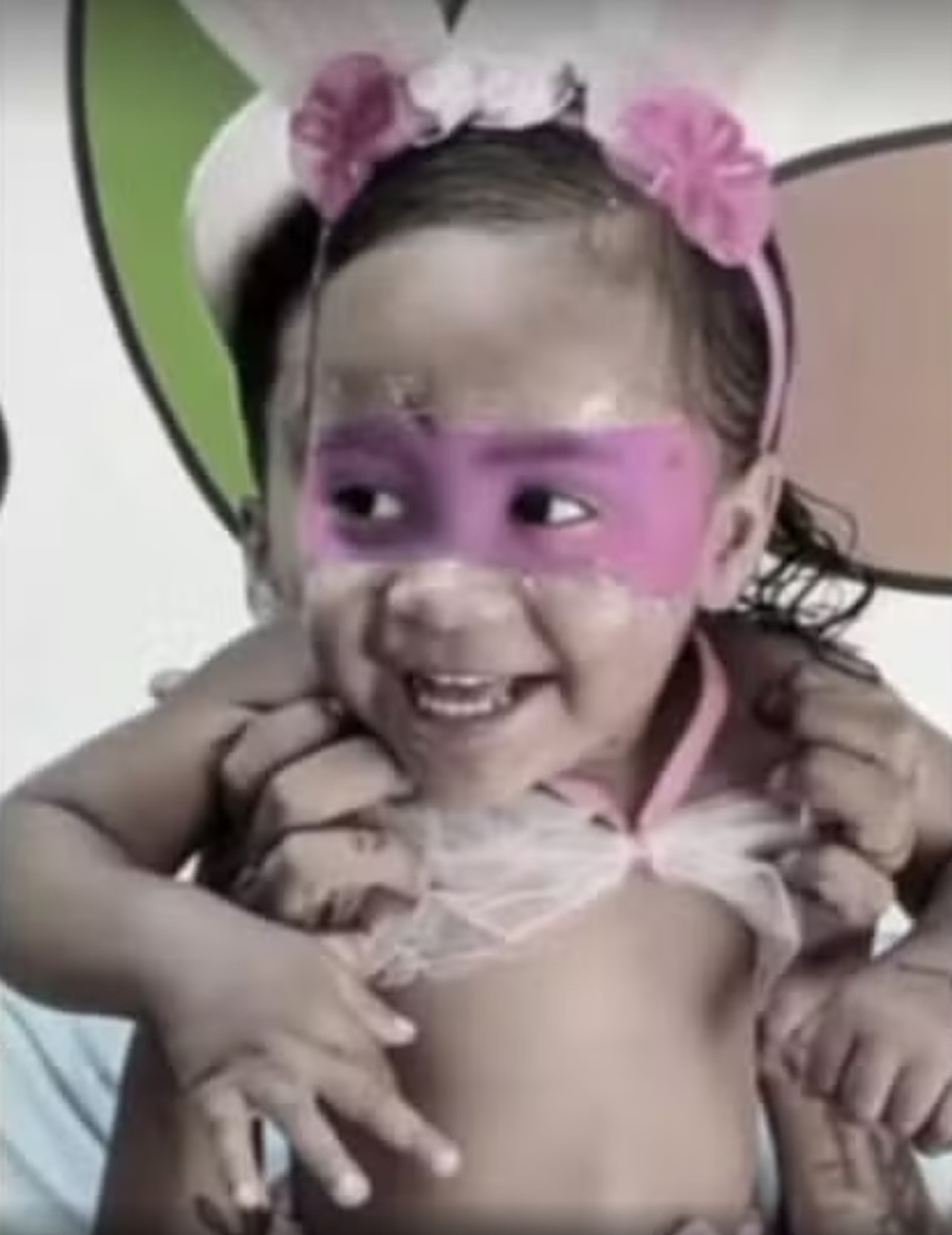 Picture shows Maria Isis Vieira de Amorim, undated. The child died in Colatina, Brazil, on Mar.13, 2025. Note: Private photo taken from local media. Maria Isis Vieira de Amorim