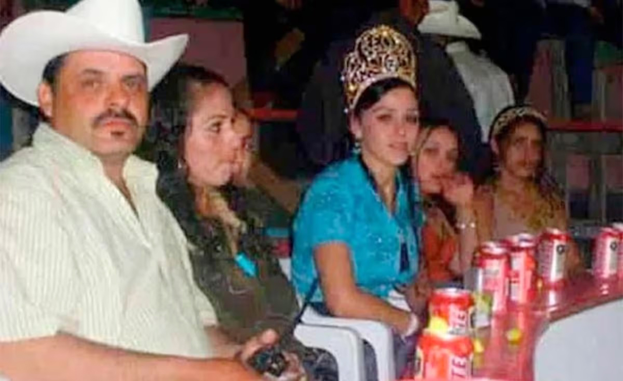 Picture shows Ines Coronel Barreras (first on the left) with family members, undated. He and his son Ines Omar Coronel Aispuro were granted provisional suspension in Mexico. Note: Private photo taken from local media. Ines Coronel Barreras (first on the left) with family members