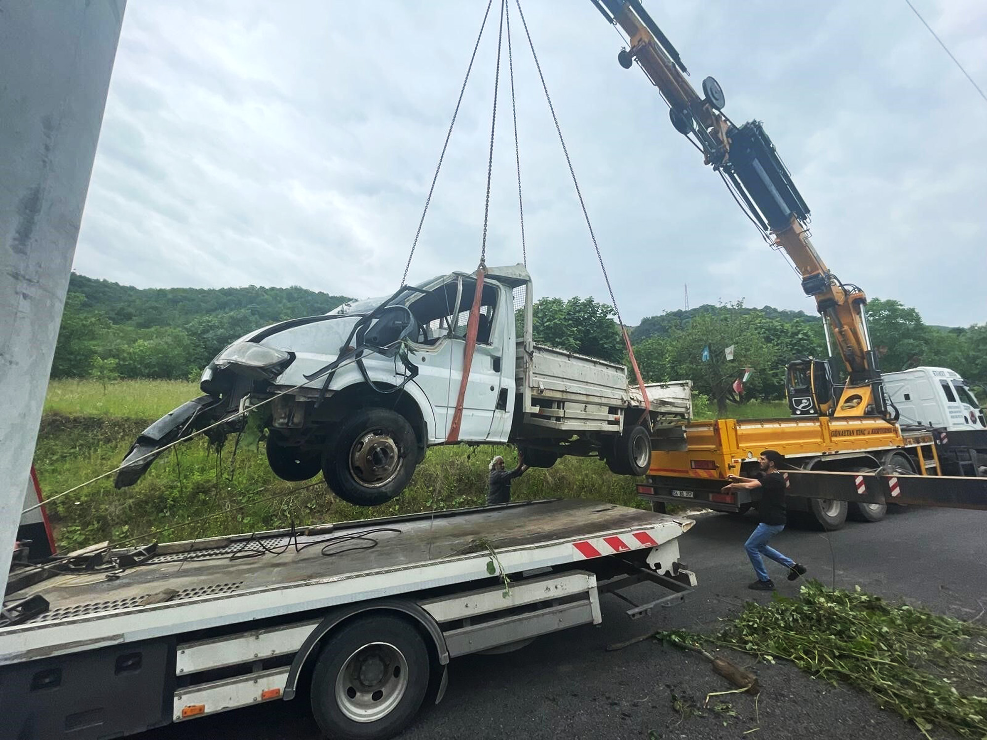 Picture shows the pickup truck, undated. Tunay Aydin is accused of strangling Rumesya Ozcan in the Golcuk district of Kocaeli, Turkey, May 18, 2024. Note: Private photo taken from local media. the pickup truck