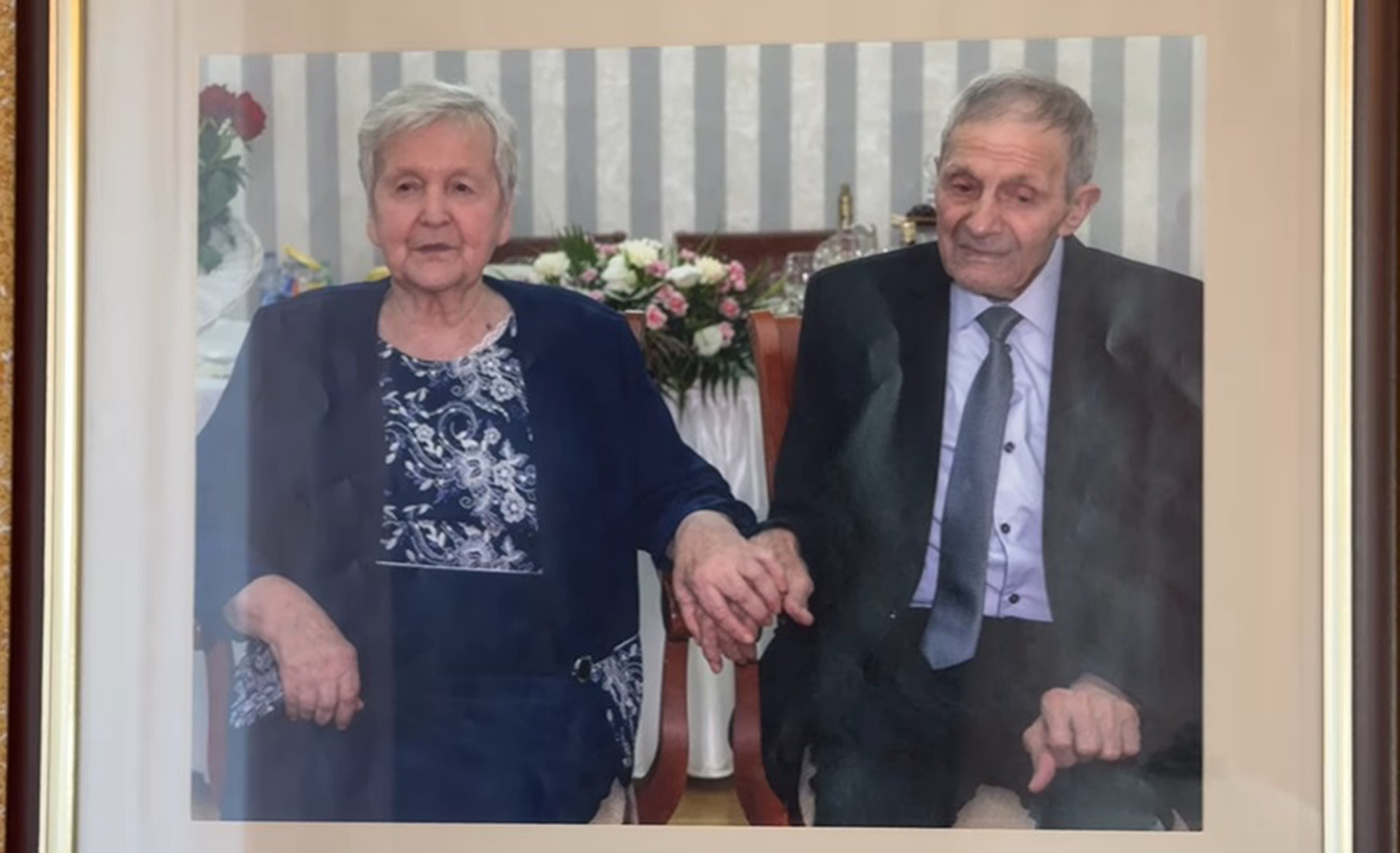 Picture shows the oldest couple in Poland, undated. Wanda (101) and Waclaw Smardz (105) swore their love to each other in 1946. Note: Image is a screenshot from video. the oldest couple in Poland