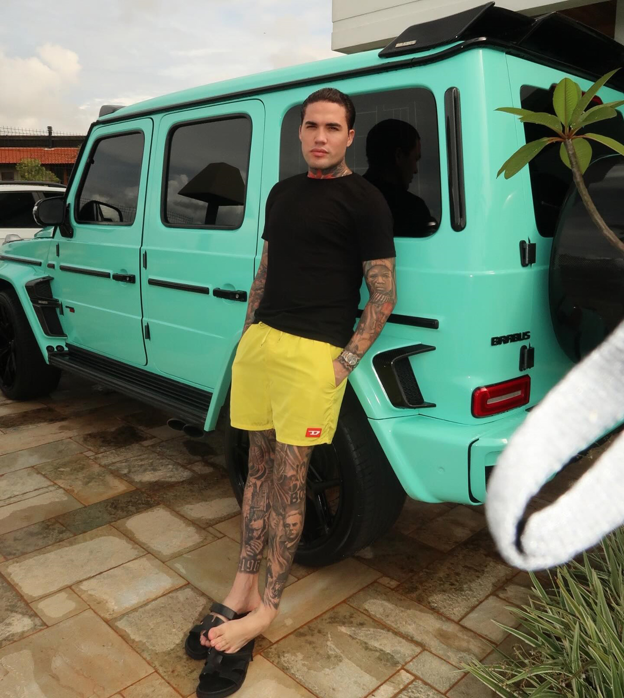 Funk singer Silas Rodrigues Santos, known as MC Brisola poses in undated photo. He was accused of violence and was arrested in Jardins, Sao Paulo, Brazil, on Jun 01, 2025. Note: Private photo taken from social media. Silas Rodrigues Santos
