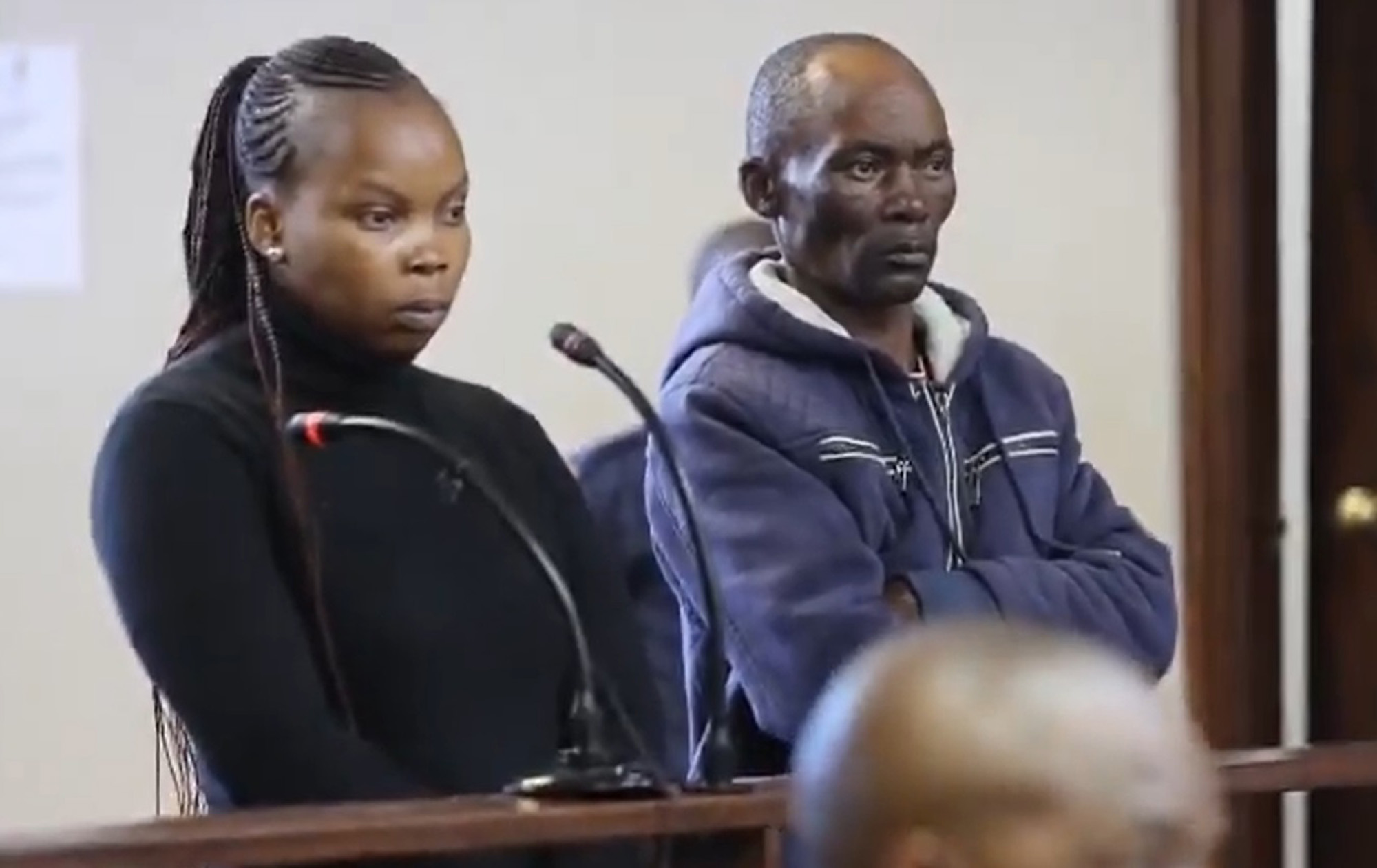 Picture shows Keneiwe Shalaba and Sebokoana Khoanyana, undated. The two-year-old's body was found in a shallow grave in Randburg, Johannesburg, South Africa. Note: Image is a screenshot from video. Keneiwe Shalaba and Sebokoana KhoanyanaKeneiwe Shalaba and Sebokoana Khoanyana