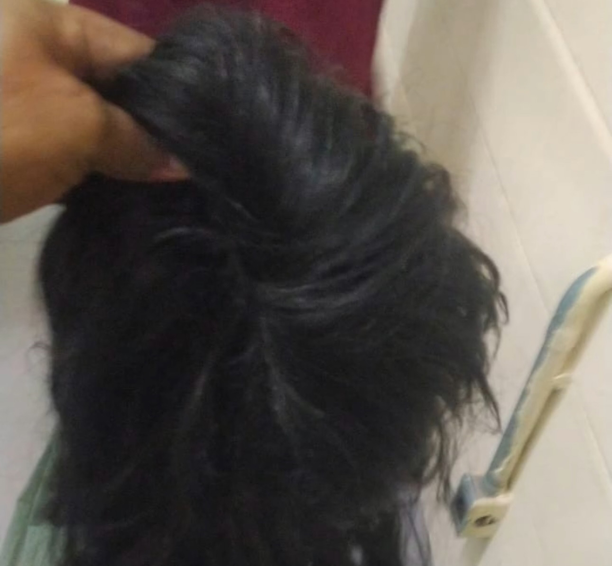 Picture shows the wig that Thalles Pinheiro Brito used, undated. The prisoner disguised himself as a woman at the Sao Luis Regional Penitentiary, in Maranhao, Brazil, undated. The incident happened on Jun 07, 2025. Note: Private photo taken from social media. Thalles Pinheiro Brito