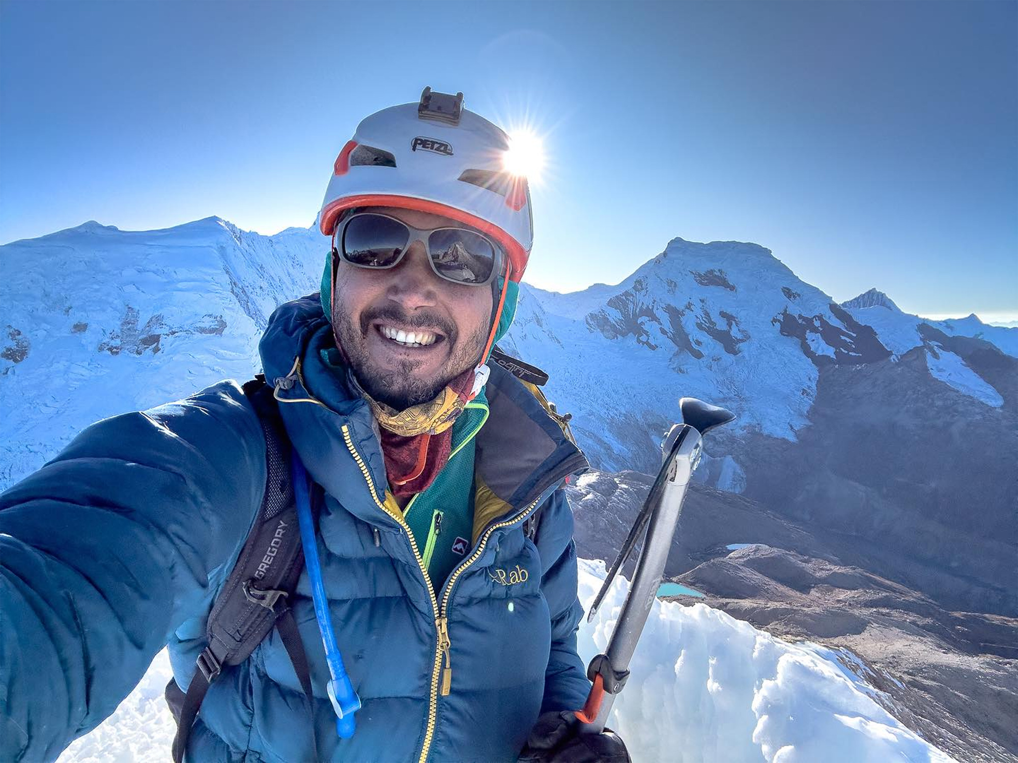 National Geography photographer Edson Vandeira Costa poses in undated photo. He and two other climbers were found dead on the Artesonraju mountain in Peru on 22 June, 2025. Note: Private photo from local media. Edson Vandeira Costa