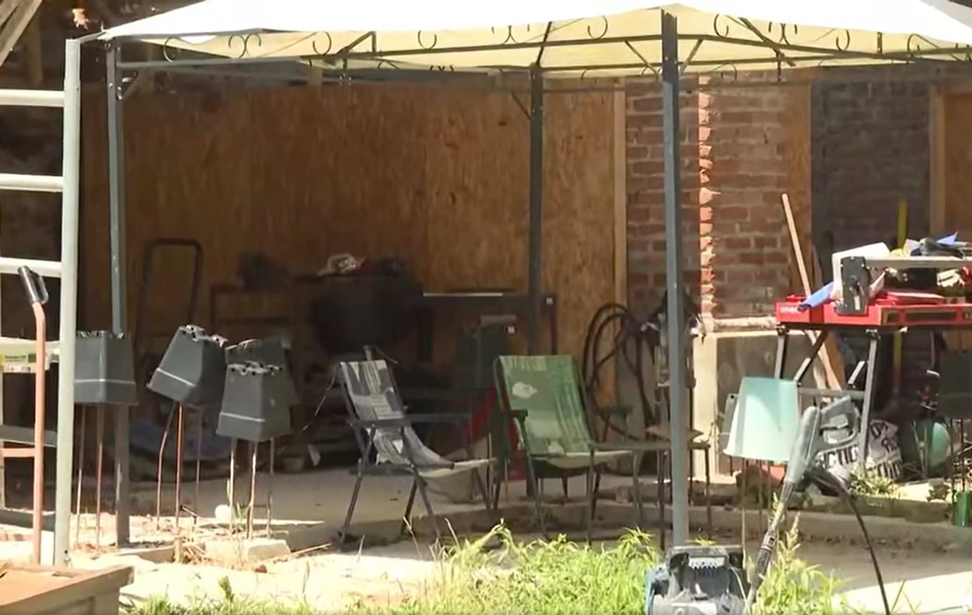 Picture shows the area where the children lived, undated. Two siblings aged six and nine were found in an isolated farmhouse in Lauriano, Italy. Note: Image is a screenshot from video. Picture shows the area where the children lived,