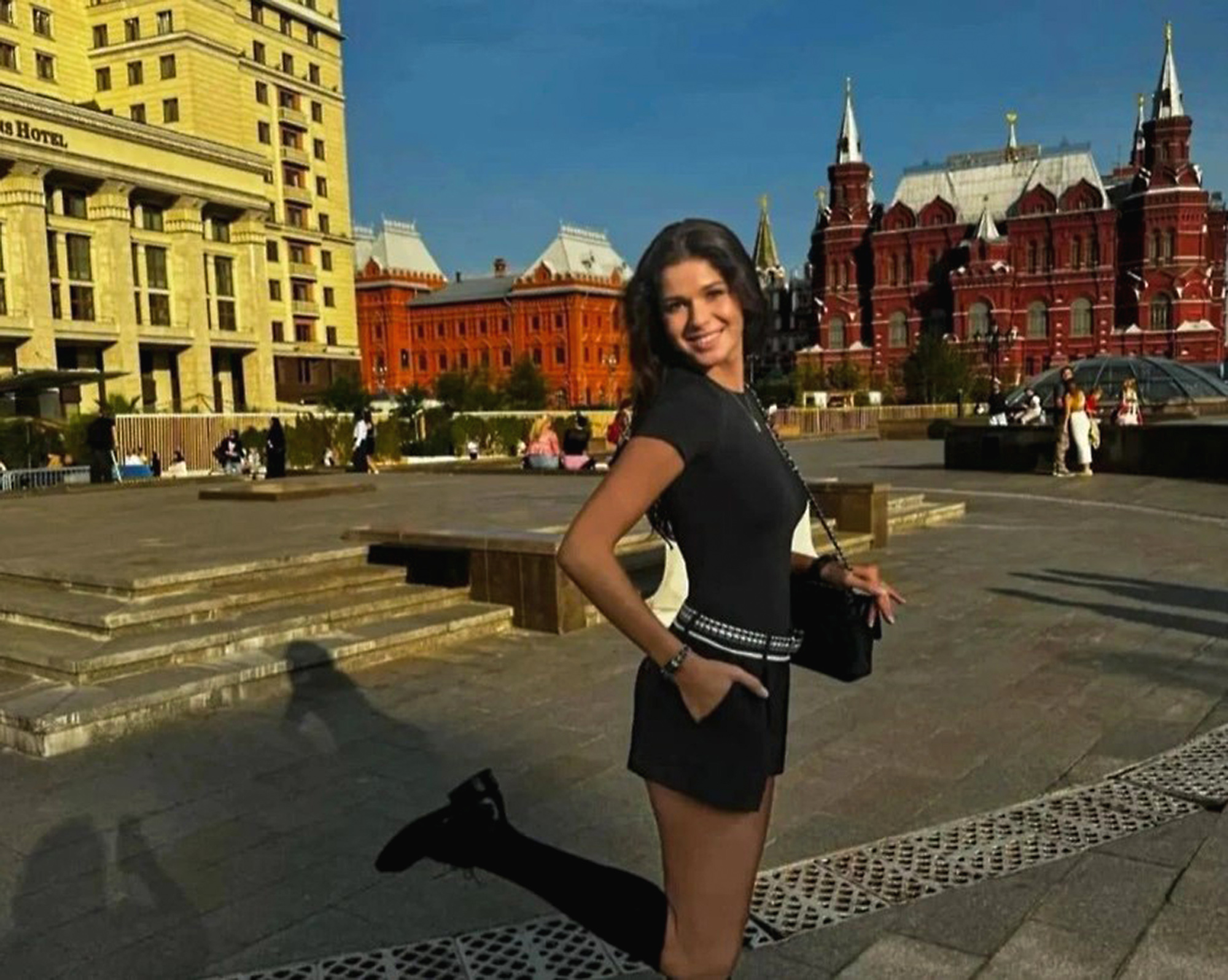 Picture shows Starovoit's girlfriend, Polina, undated. She identified his body. Note: Private photo. Polina