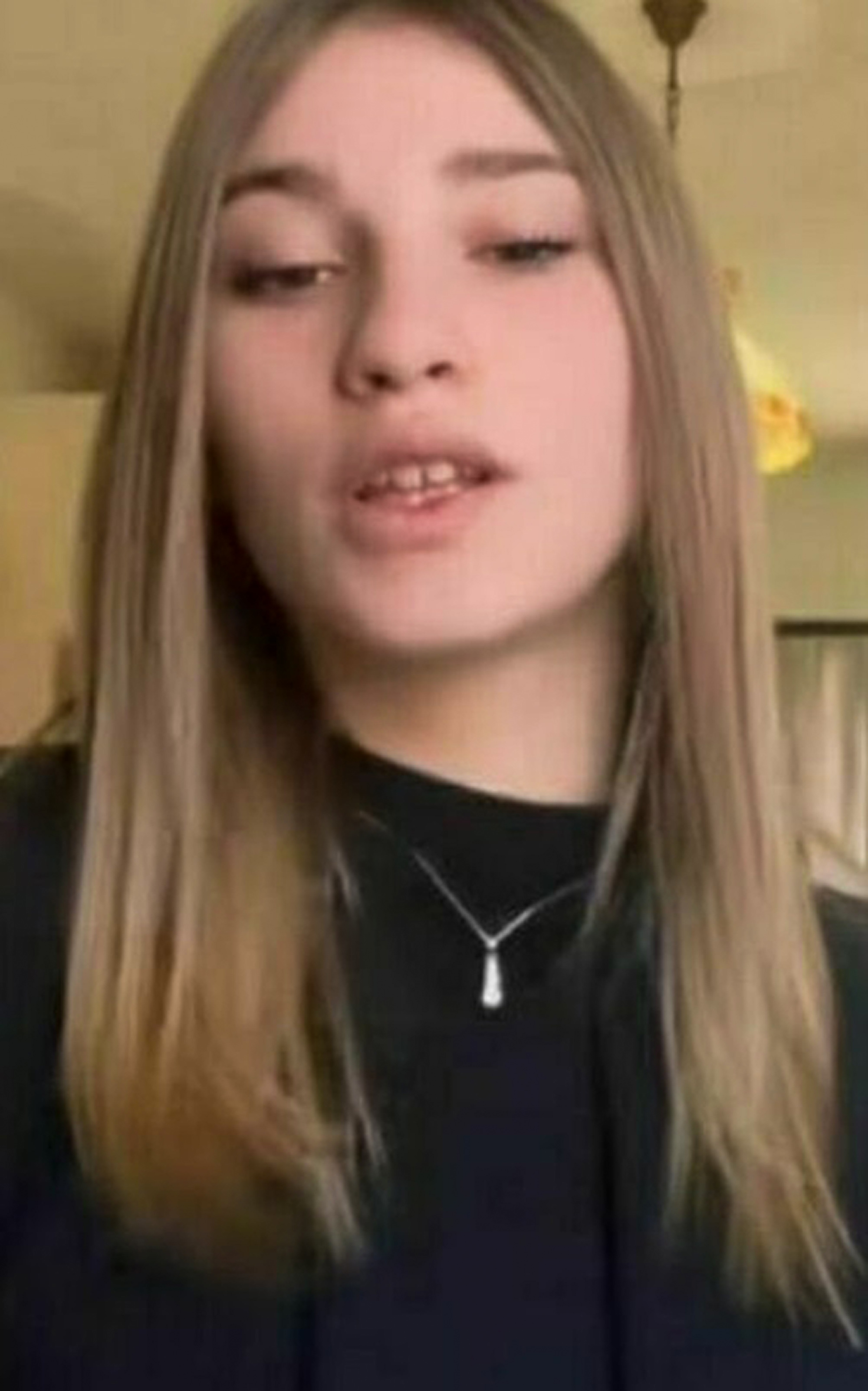 Gaia De Gol, 15, poses in undated photo. She died after taking a selfie on the Piave River, Italy. Note: Private photo. Gaia De Gol