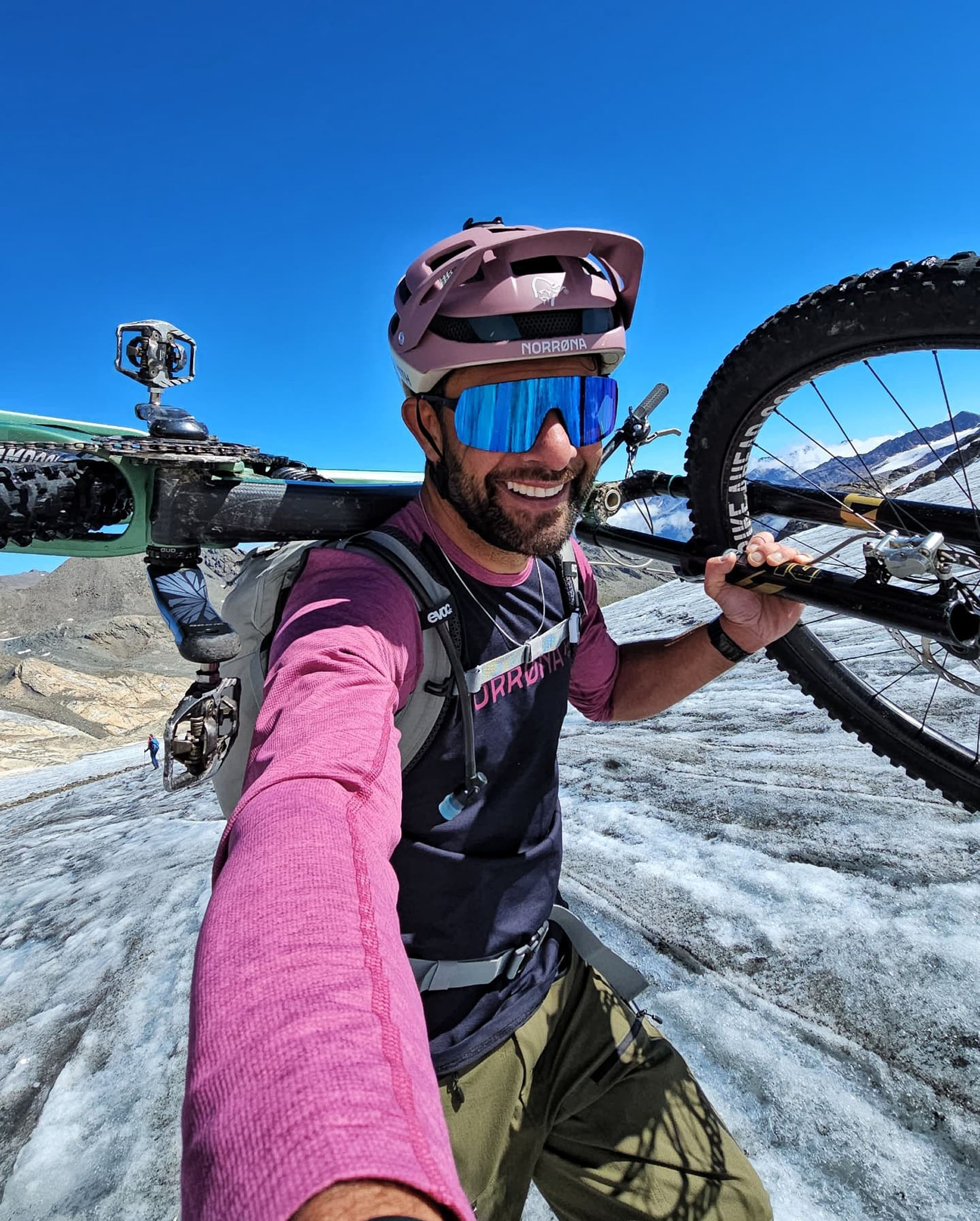 Andreas Tonelli poses in undated photo. He died after falling on his bike in Val Gardena, Italy. Note: Private photo taken from social media. Andreas Tonelli