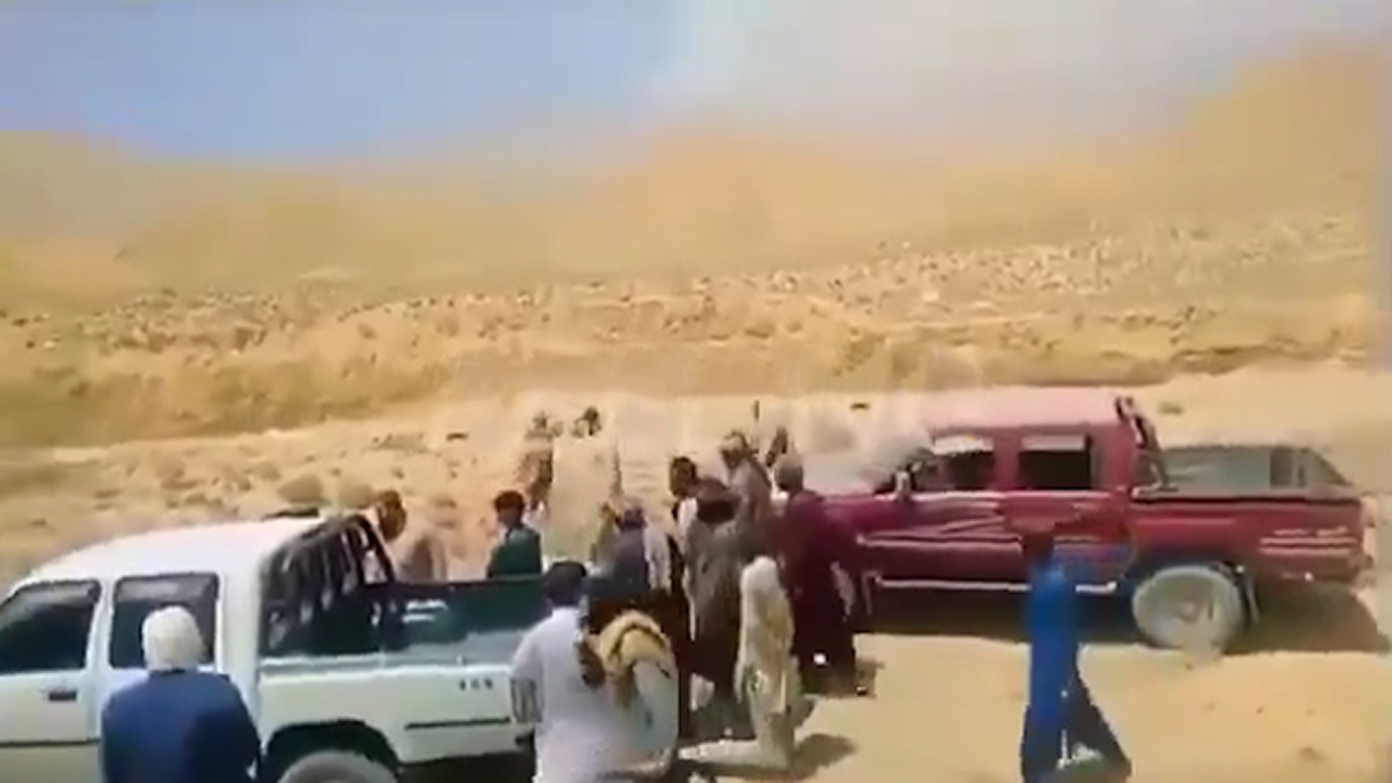 This is the moment a couple is shot by armed men in Balochistan, Pakistan for marrying by choice, undated. Note: Photo is a screenshot from a video. This is the moment a couple is shot by armed men in Balochistan