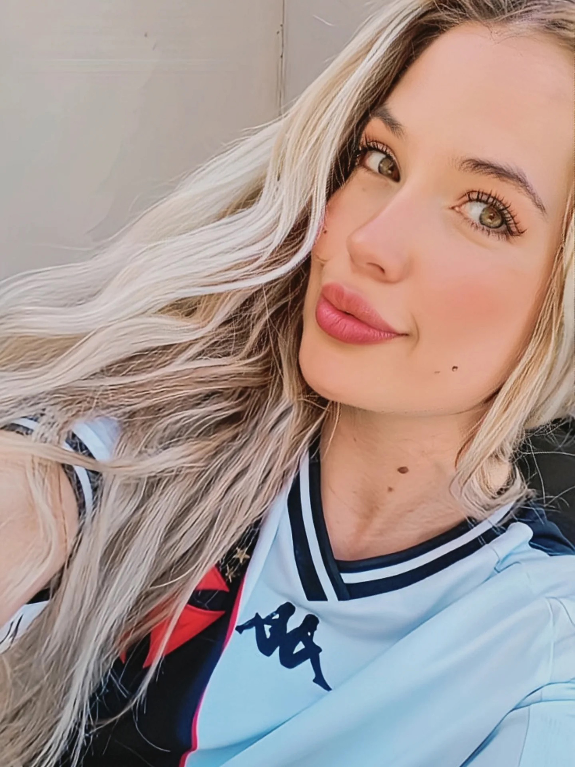 Larissa Ferrari poses in undated photo. She said she joins adult platforms. Note: Private photo taken from social media. Larissa Ferrari