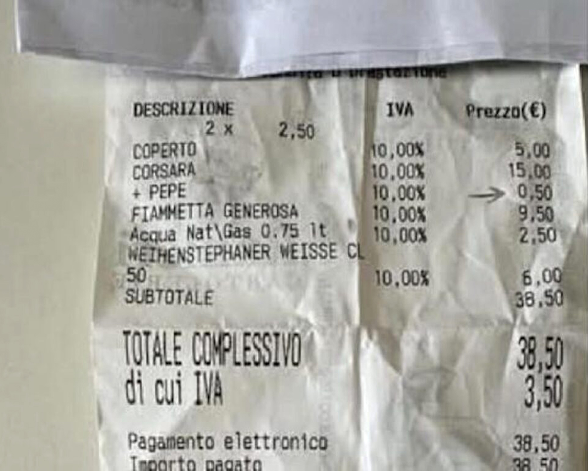 Picture shows the bill