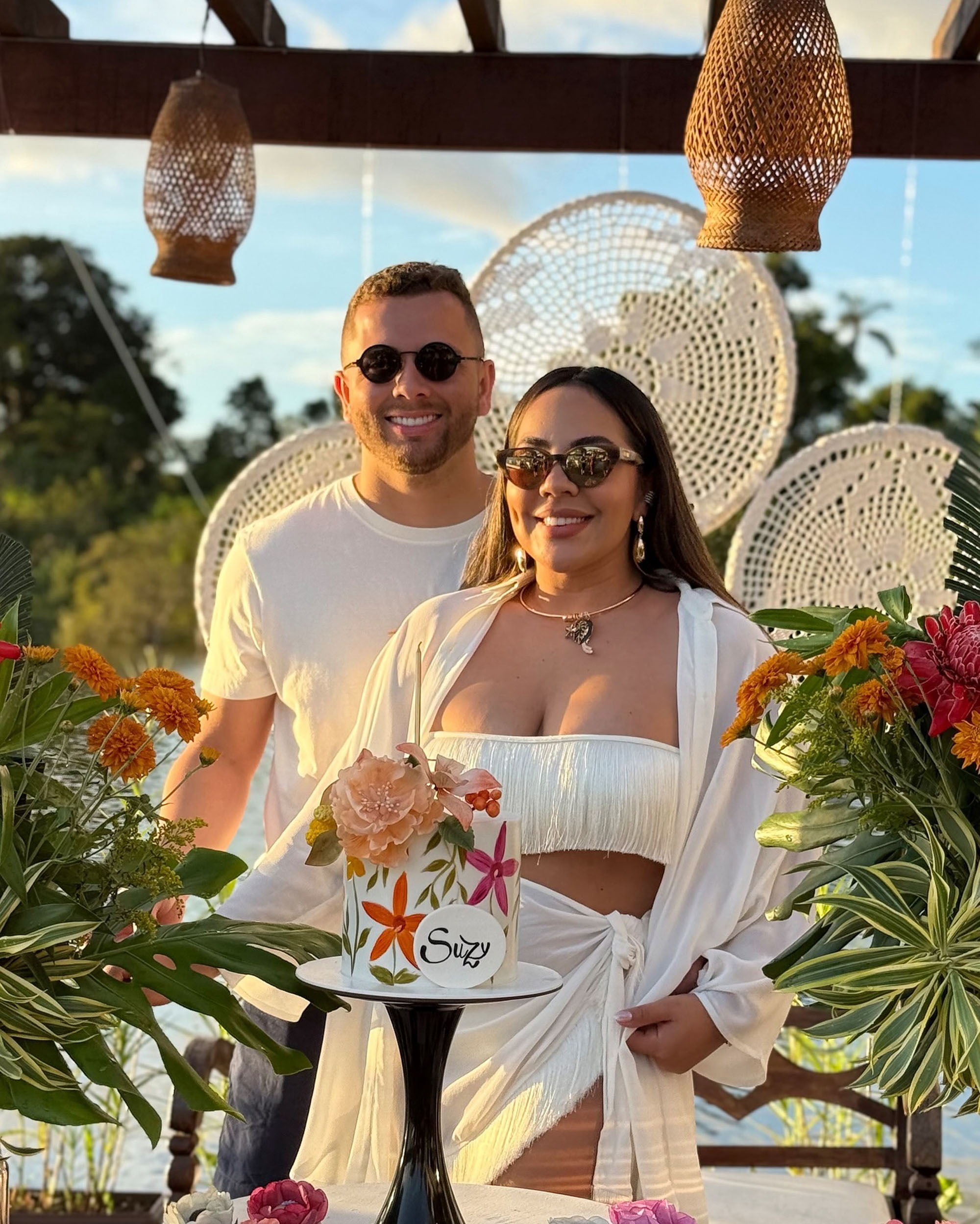 Bruno Mendes de Jesus and his wife Suzy Alencar 