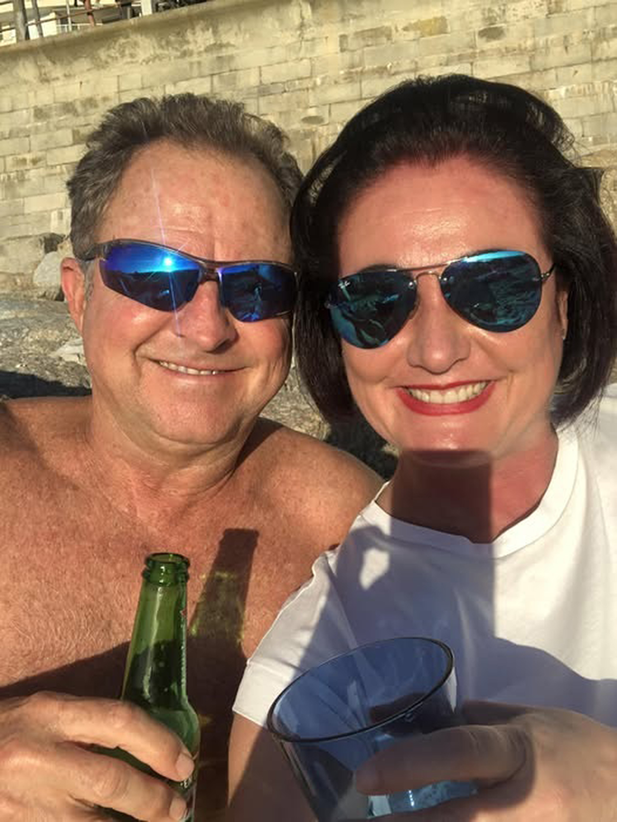 South African pilot Andrew Blackwood-Murray and wife pose in undated photo. He was killed in a tragic plane crash off the coast of Durban, South Africa. Note: Private photo. Andrew Blackwood-Murray and wife