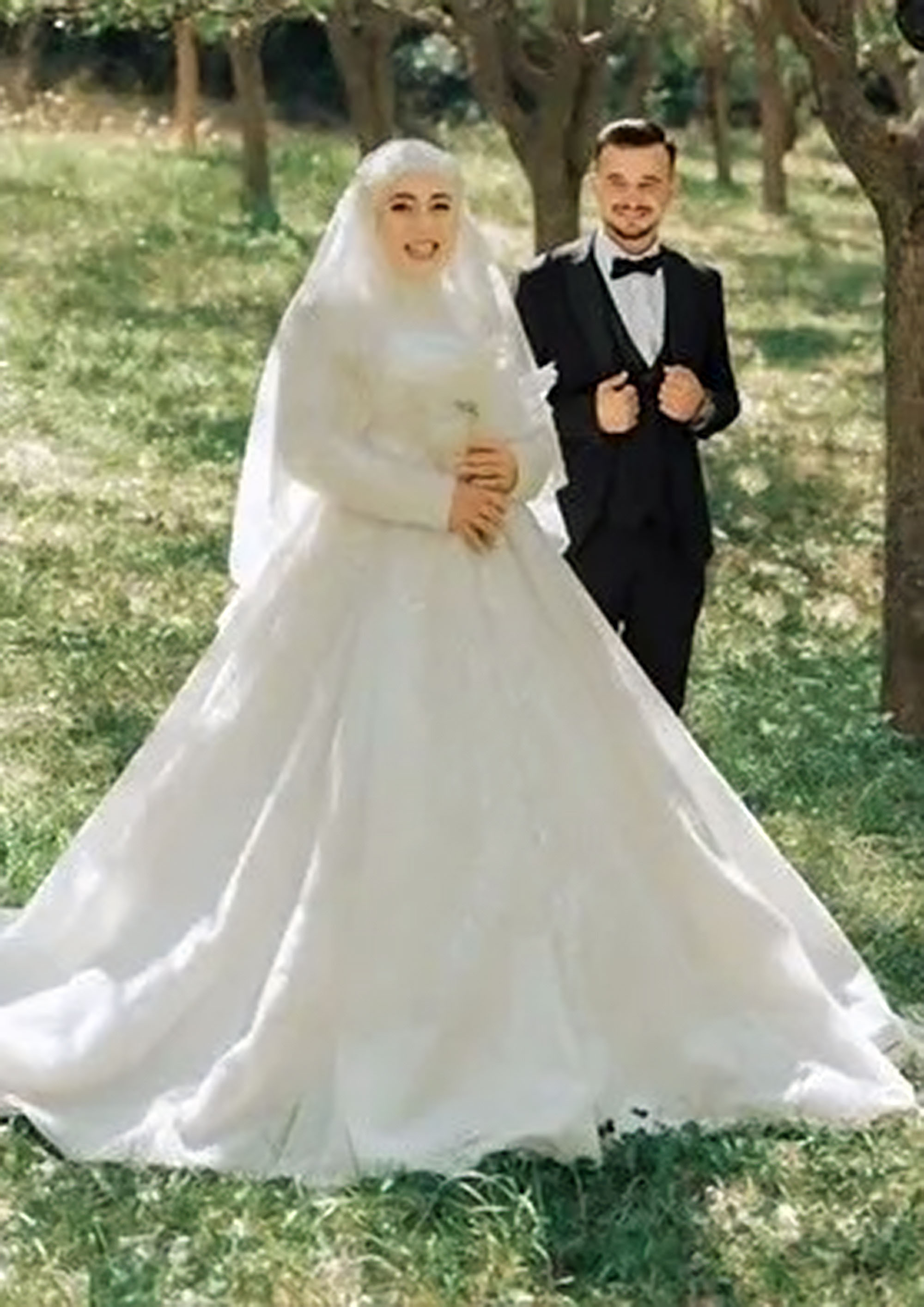 Picture shows the groom Ali Karaca and the bride Beyzanur Beyazıt, undated. He was killed during a post wedding celebration in Giresun, Turkey. Note: Private photo. Ali Karaca