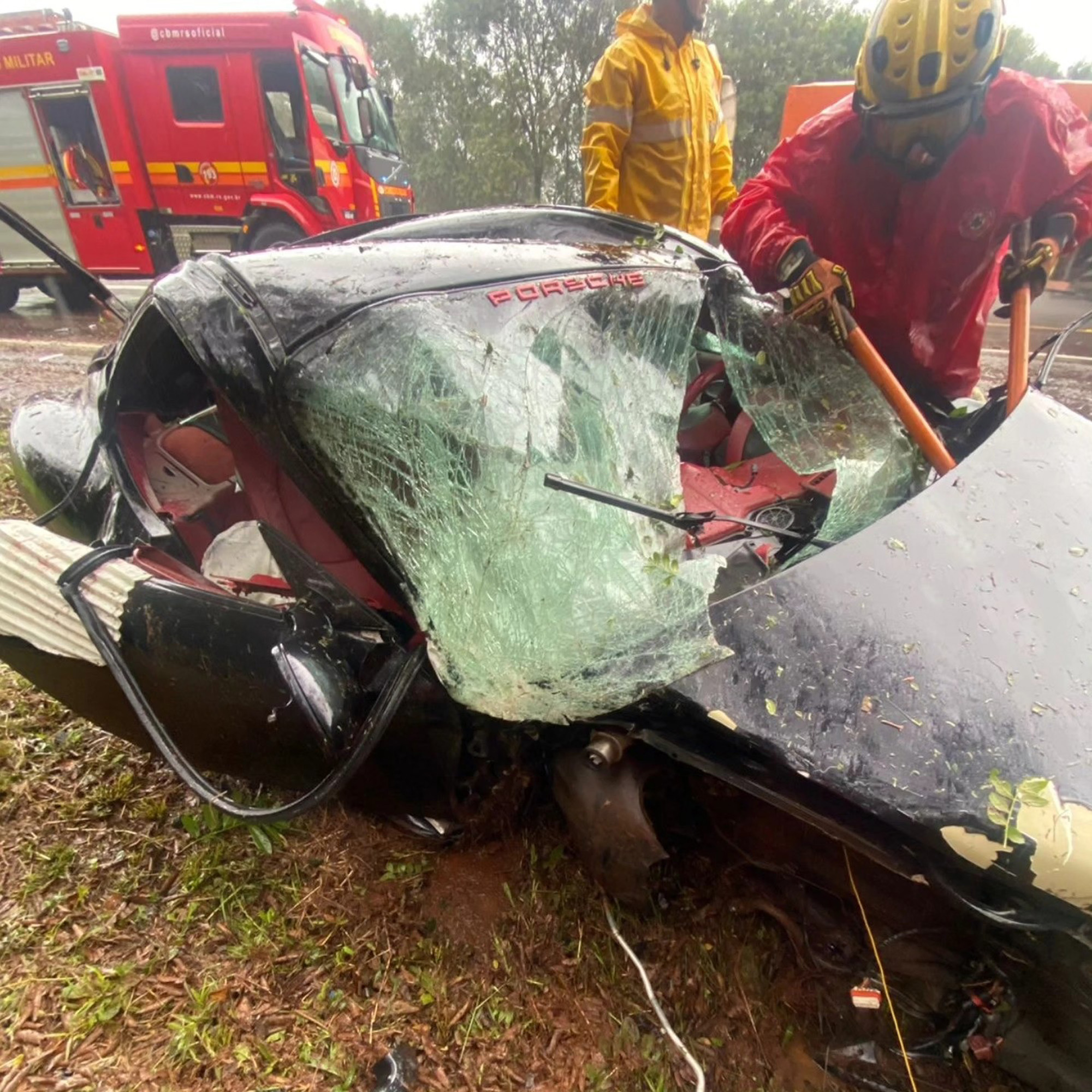 Picture shows the incident scene