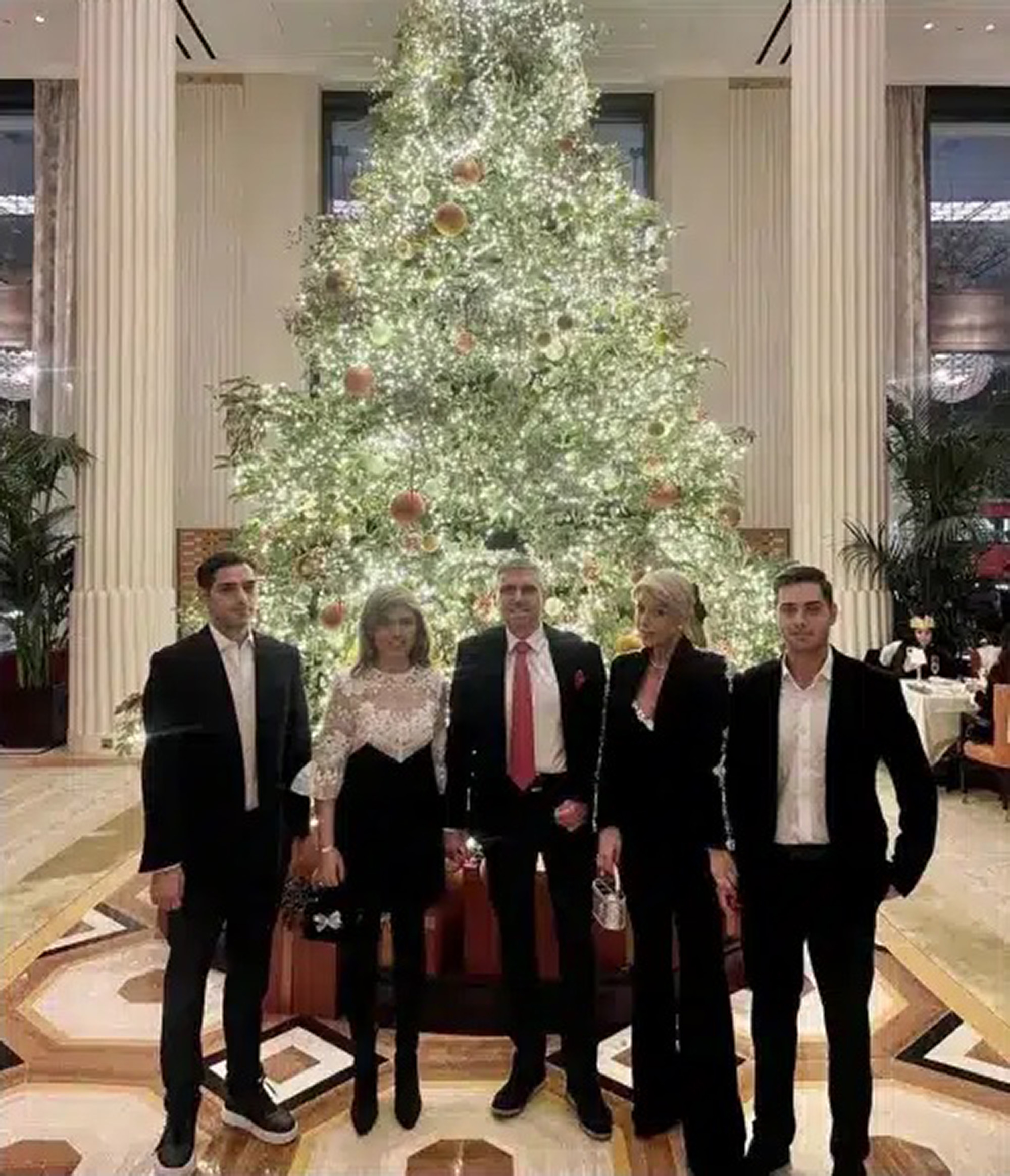 Picture shows Bessis and Diamantis Laimos with their children, undated. Marissa Laimos was found dead in her apartment in London, UK. Note: Private photo. Picture shows Bessis and Diamantis Laimos with their children