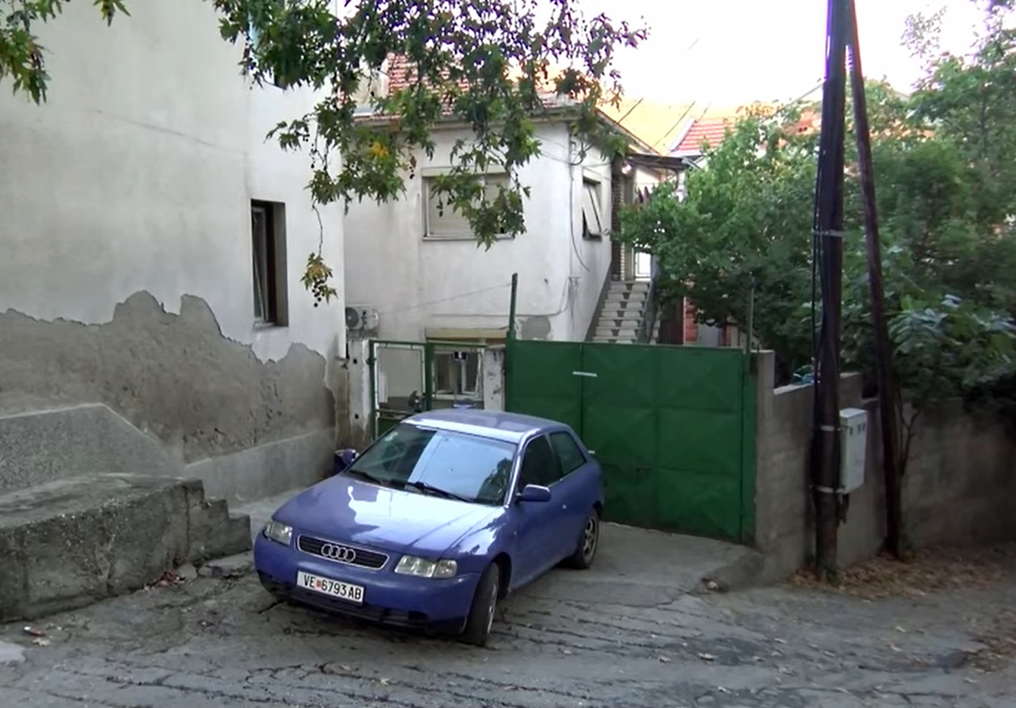 Picture shows the house where the incident happened