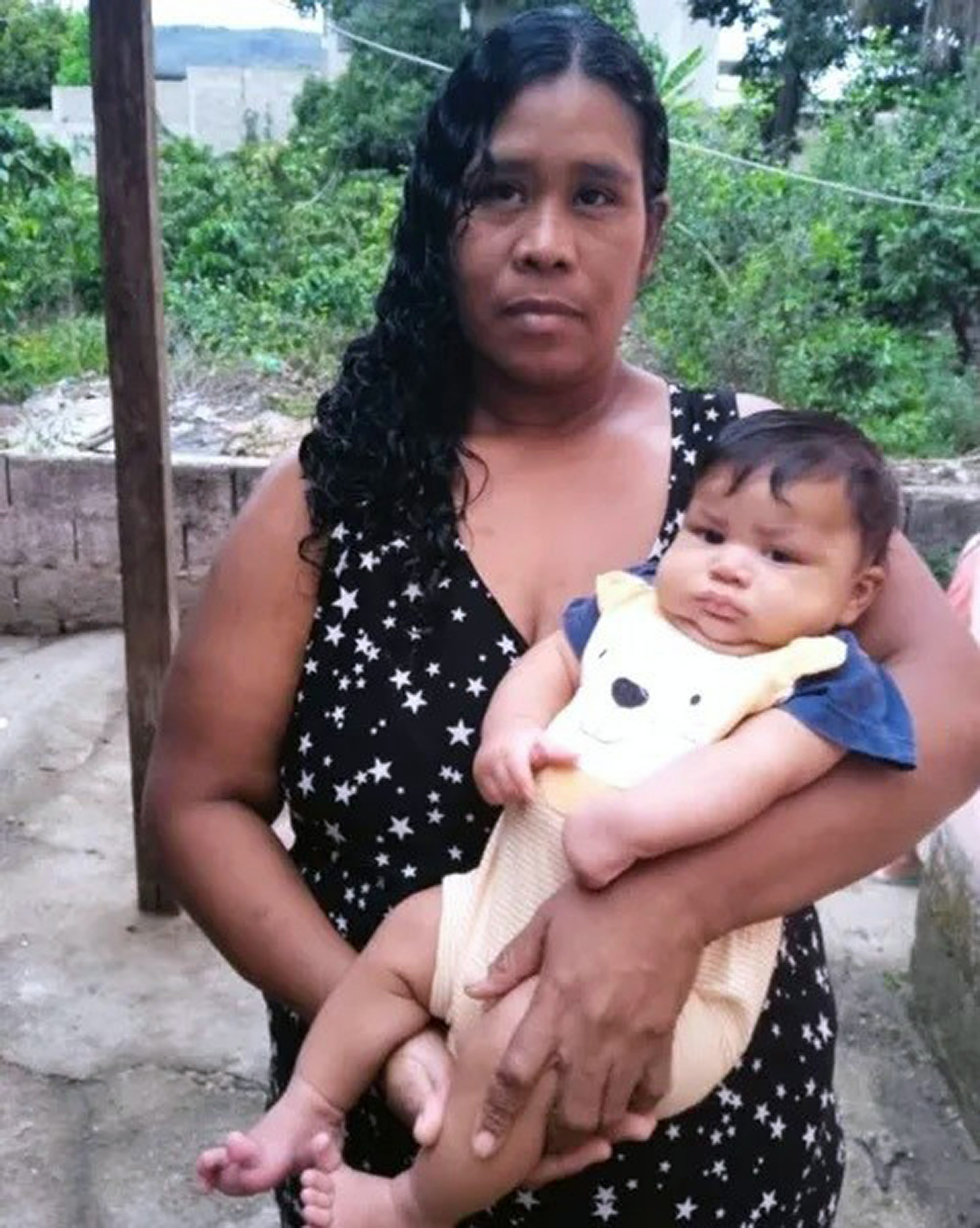 Picture shows Ariane Borges Vieira with her baby, undated. He was born in Colatina, Brazil. Note: Private photo. Picture shows Ariane Borges Vieira with her baby