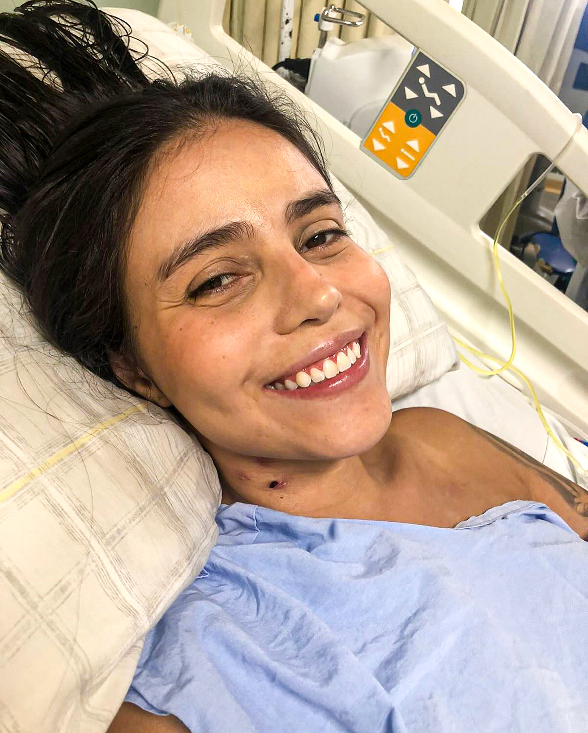 Tatiane Santana poses in undated photo. She suffered an accident near Uberlandia, Brazil. Note: Private photo taken from social media. Tatiane Santana