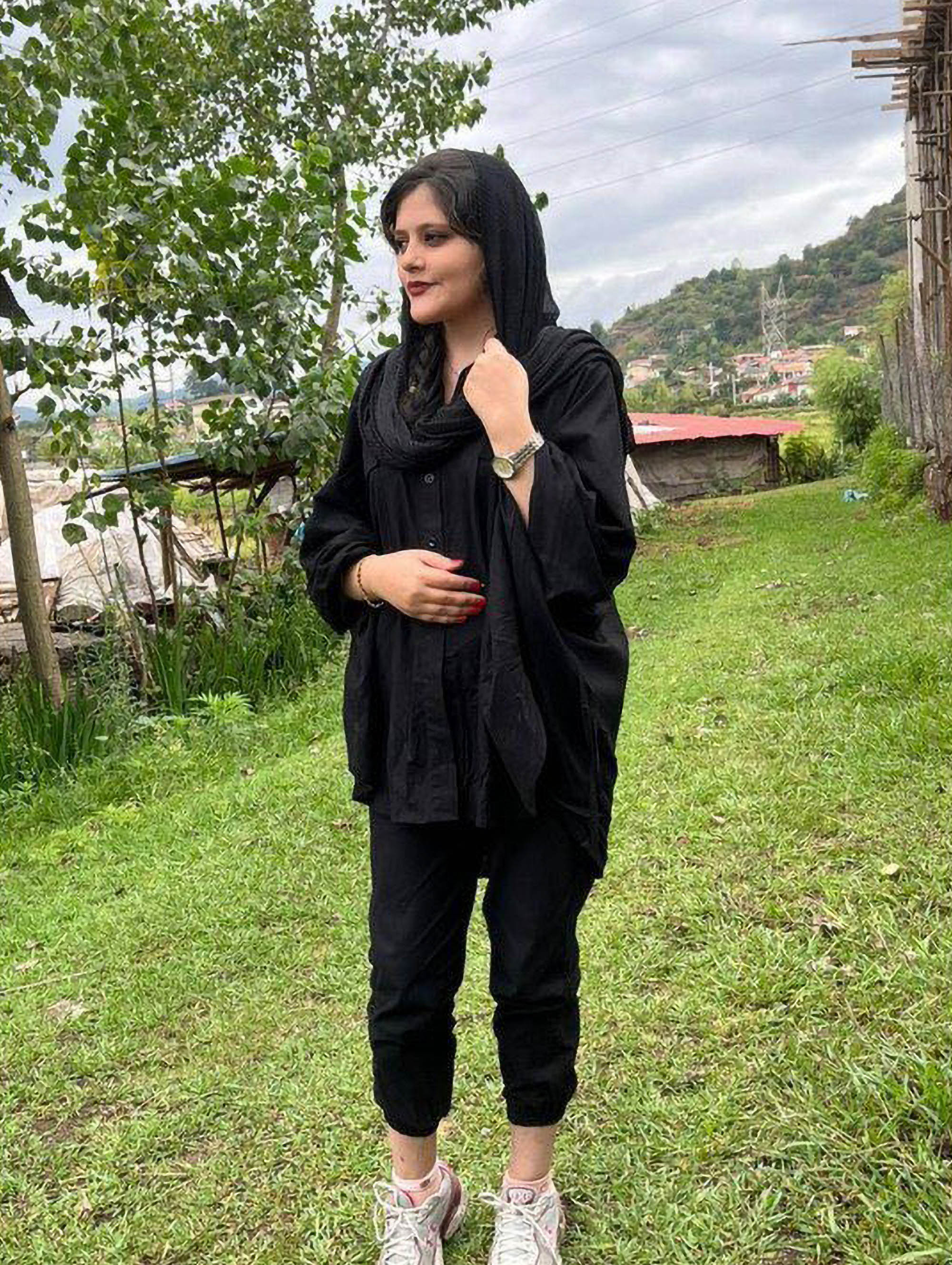 Mahsa Amini, 22, poses in an undated photo. She is in a coma and fighting for her life after being arrested in Tehran, Iran, by the Islamic republic's so-called morality police. Note: Picture is private Mahsa Amini,