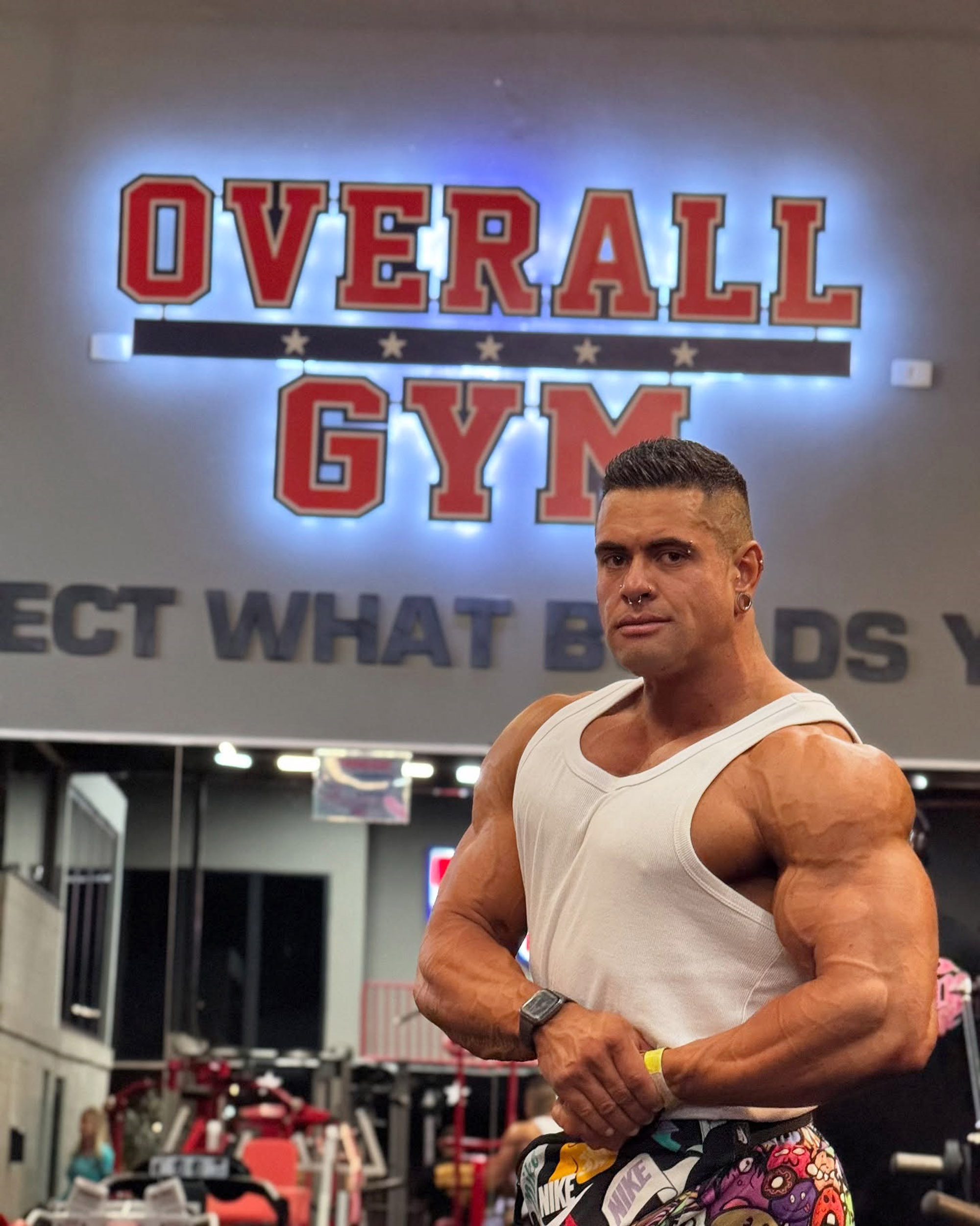 Multi-champion bodybuilder Kadu Santos, 31, poses in undated photo. He died in Rio Grande do Sul, Brazil. Note: Private photo taken from social media. Multi-champion bodybuilder Kadu Santos