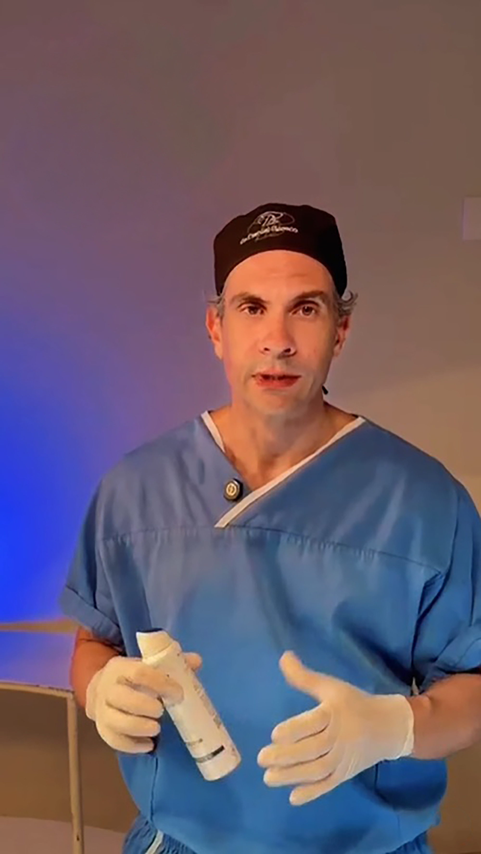 Picture shows Dr. Daniel Brosco, undated. He said a patient had to be hospitalised after stuffing a deodorant inside the bum. Note: Image is a screenshot from video. Picture shows Dr. Daniel Brosco