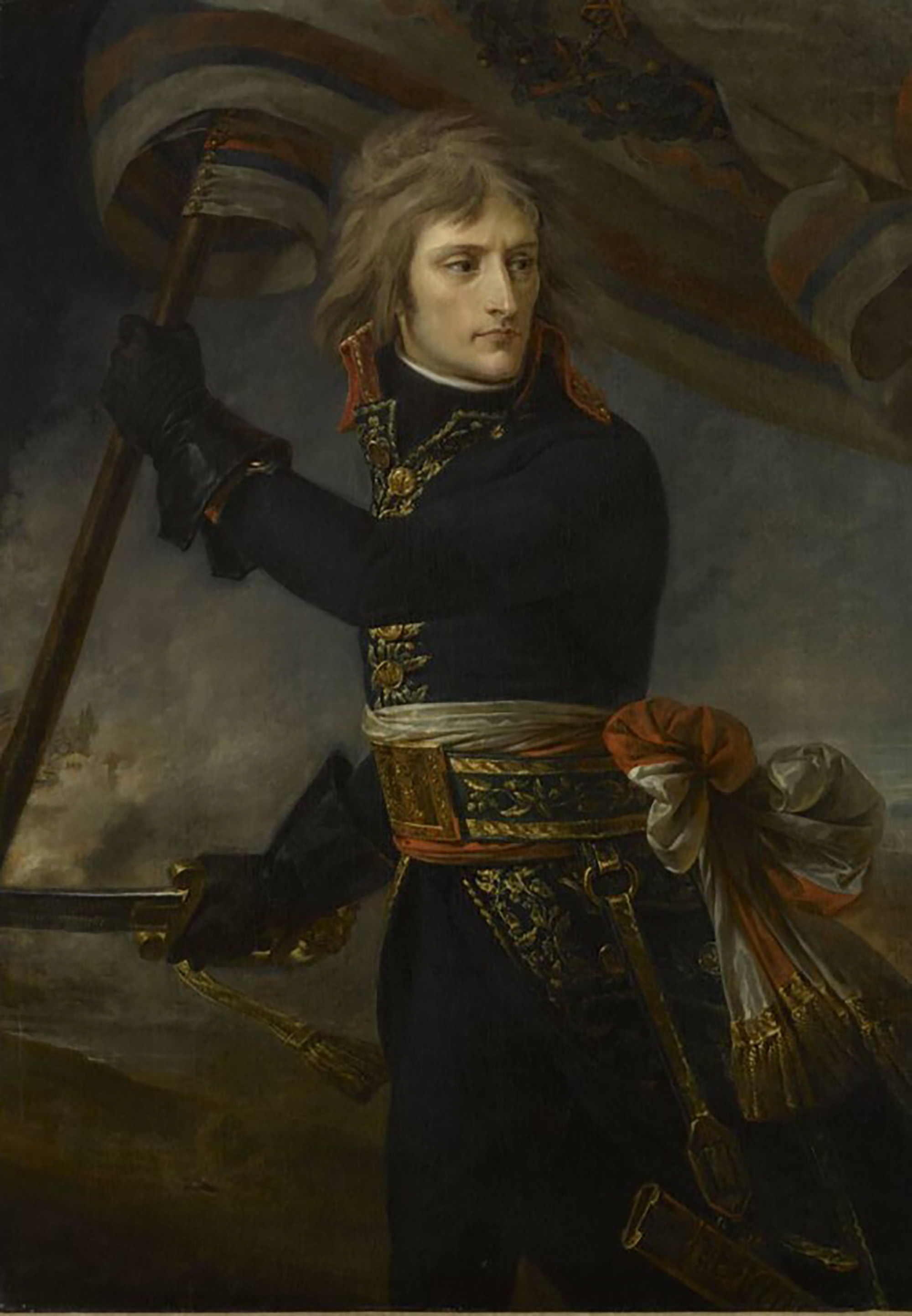 'Bonaparte at the Bridge of Arcole' by Antoine-Jean Gros, 1796. Note: Licensed photo. 'Bonaparte at the Bridge of Arcole' by Antoine-Jean Gros, 1796