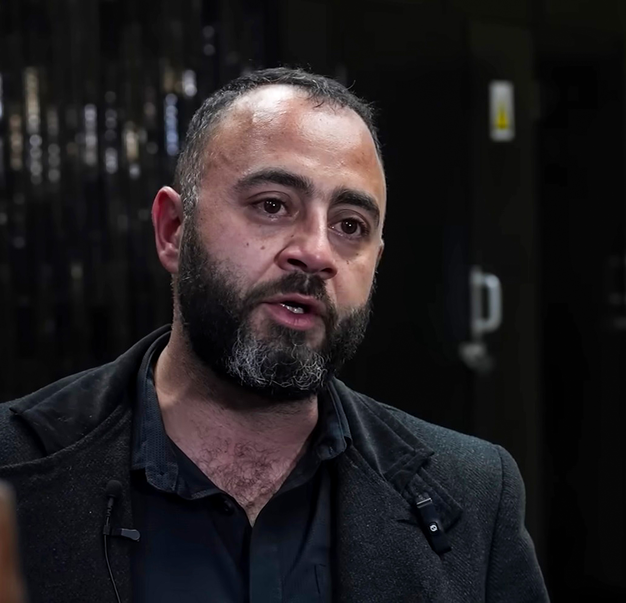 Picture shows Elie Challita, the father of Nada-Jane, undated. Amber Hughes admitted to murdering her boyfriend's daughter at the Johannesburg High Court, South Africa. Note: Image is a screenshot from video. Picture shows Elie Challita, the father of Nada-Jane,