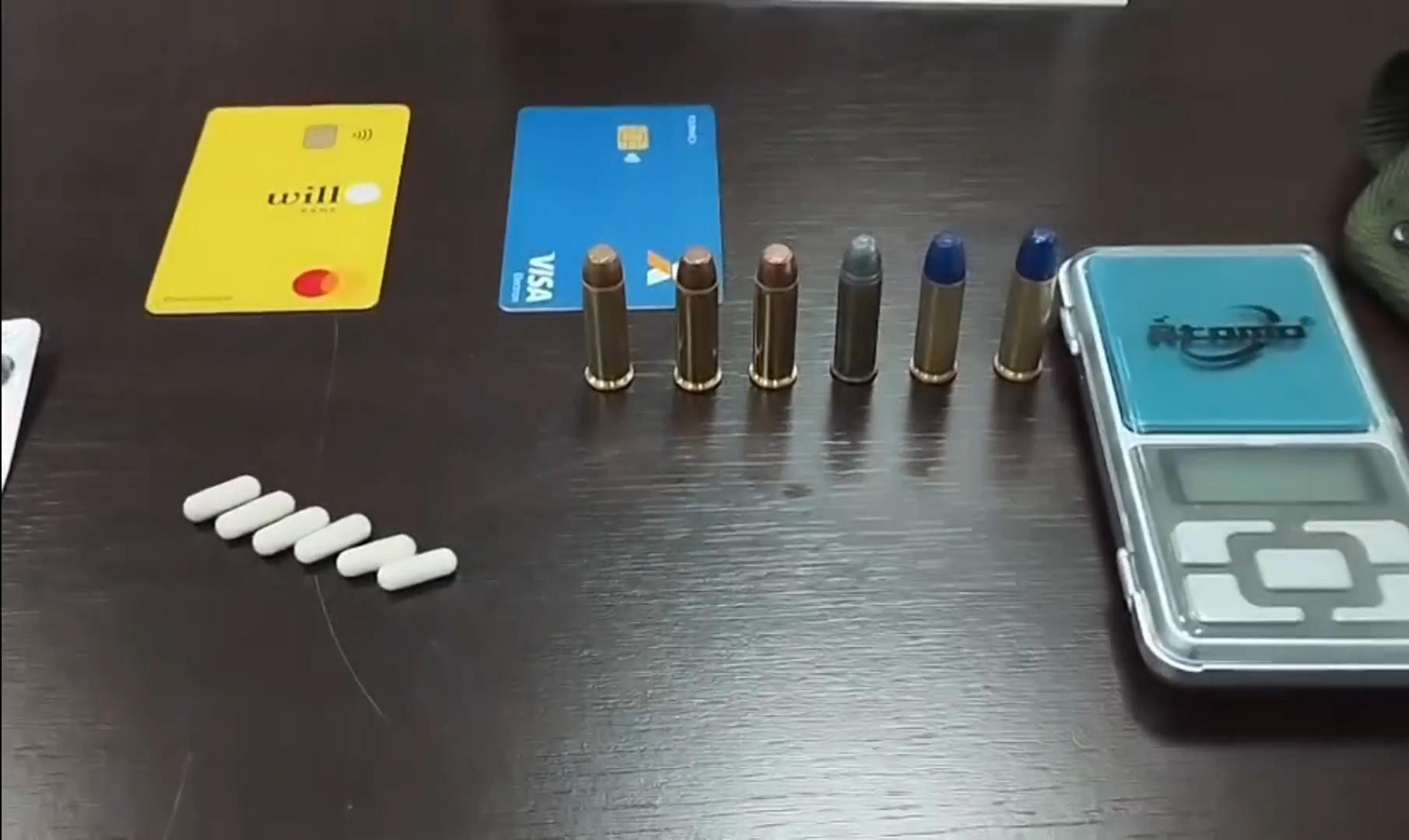 Police seized possible medications and ammunition at the home of women accused of robbery, 