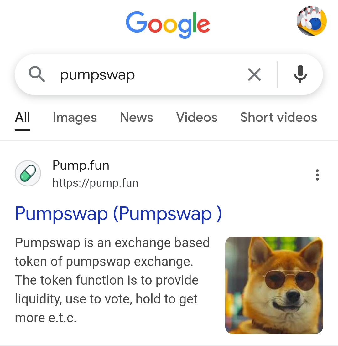 Google search results for Pumpswap 1747075217541-018tgewf.jpg