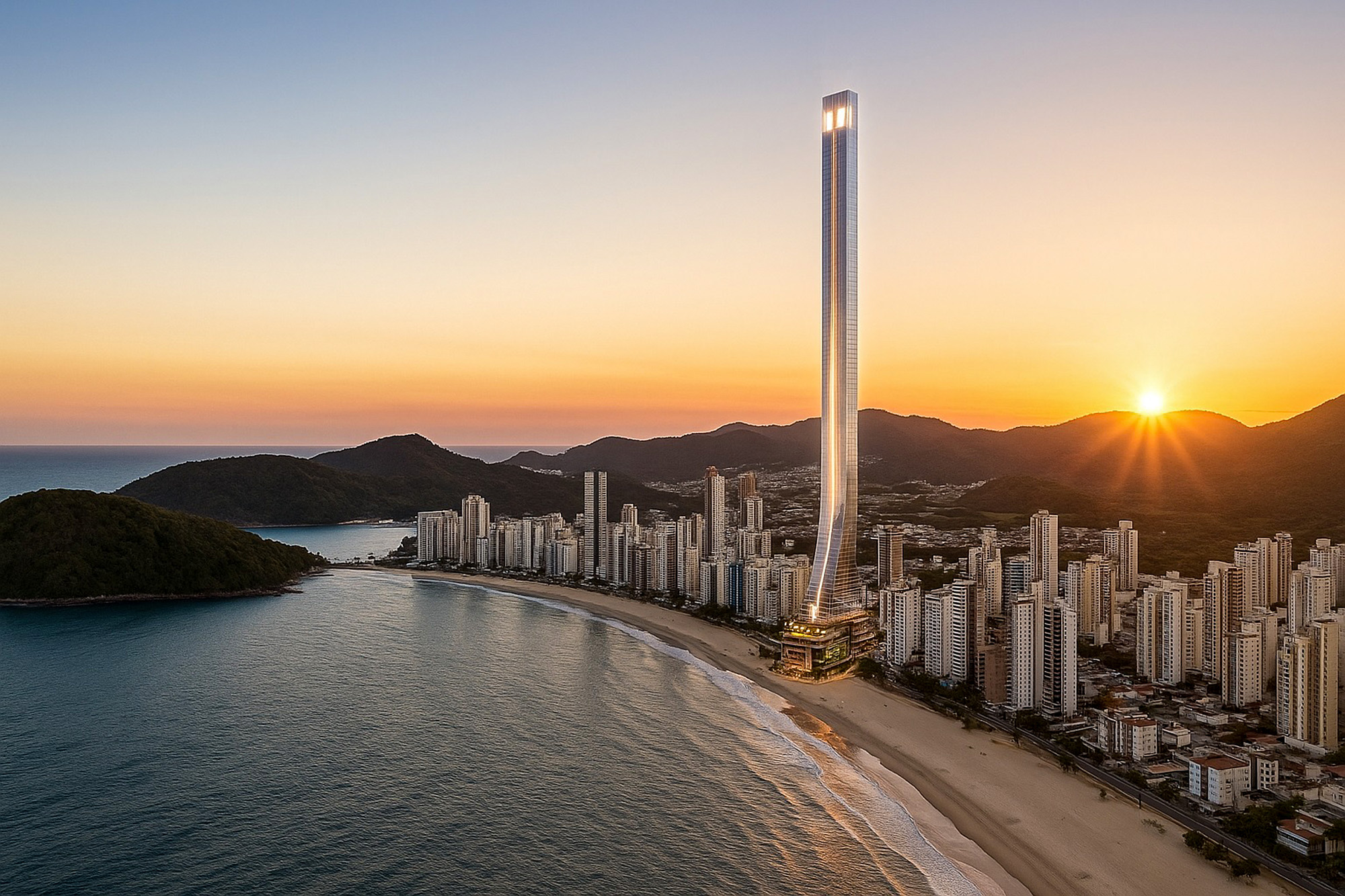 Picture shows the Senna Tower, undated. The skyscraper will measure over 500 metres and will be named after Brazilian sports and motor racing legend Ayrton Senna. Note: Private photo taken from a website. 1747164437651-k721t02h.jpg