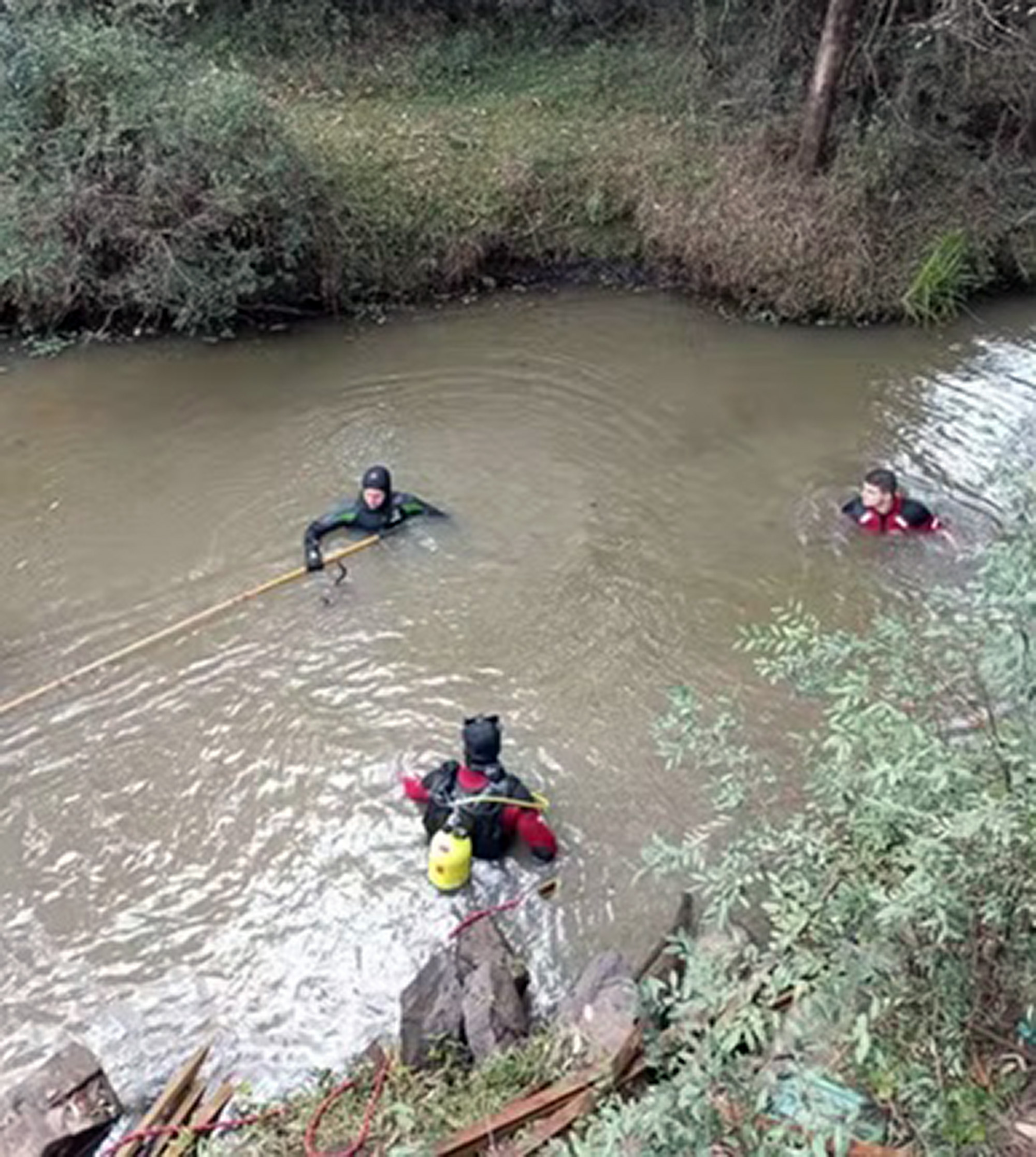 Firefighters search for the body of Cicero de Sousa Guedes, undated. He went missing on May 9, 2025 in Sao Mateus do Sul, Brazil. 1747427090875-tlmnq4qn.jpg