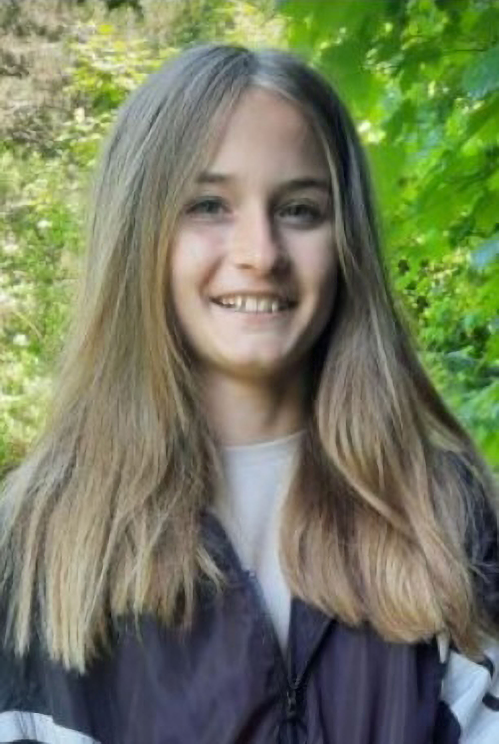 Luise F., aged 12, poses in undated photo. She was killed in the town of Freudenberg, in North Rhine-Westphalia, Germany. Note: Police photo. (Polizei Siegen-Wittgenstein/Newsflash) 1748018043730-svqizjcw.jpg